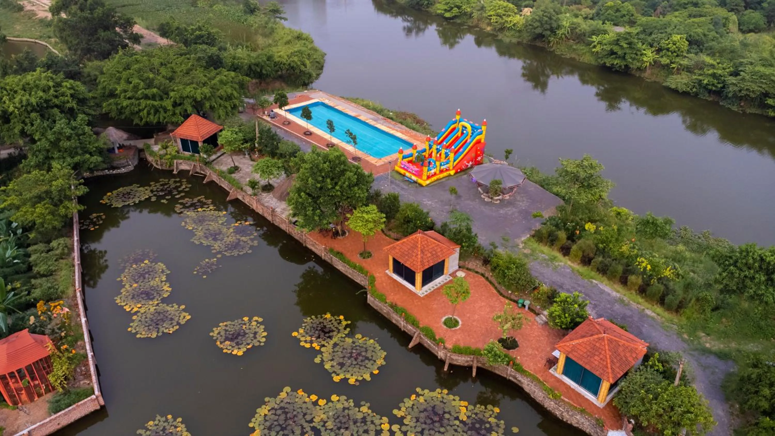 Bird's eye view in Tam Coc Cat Luong Homestay