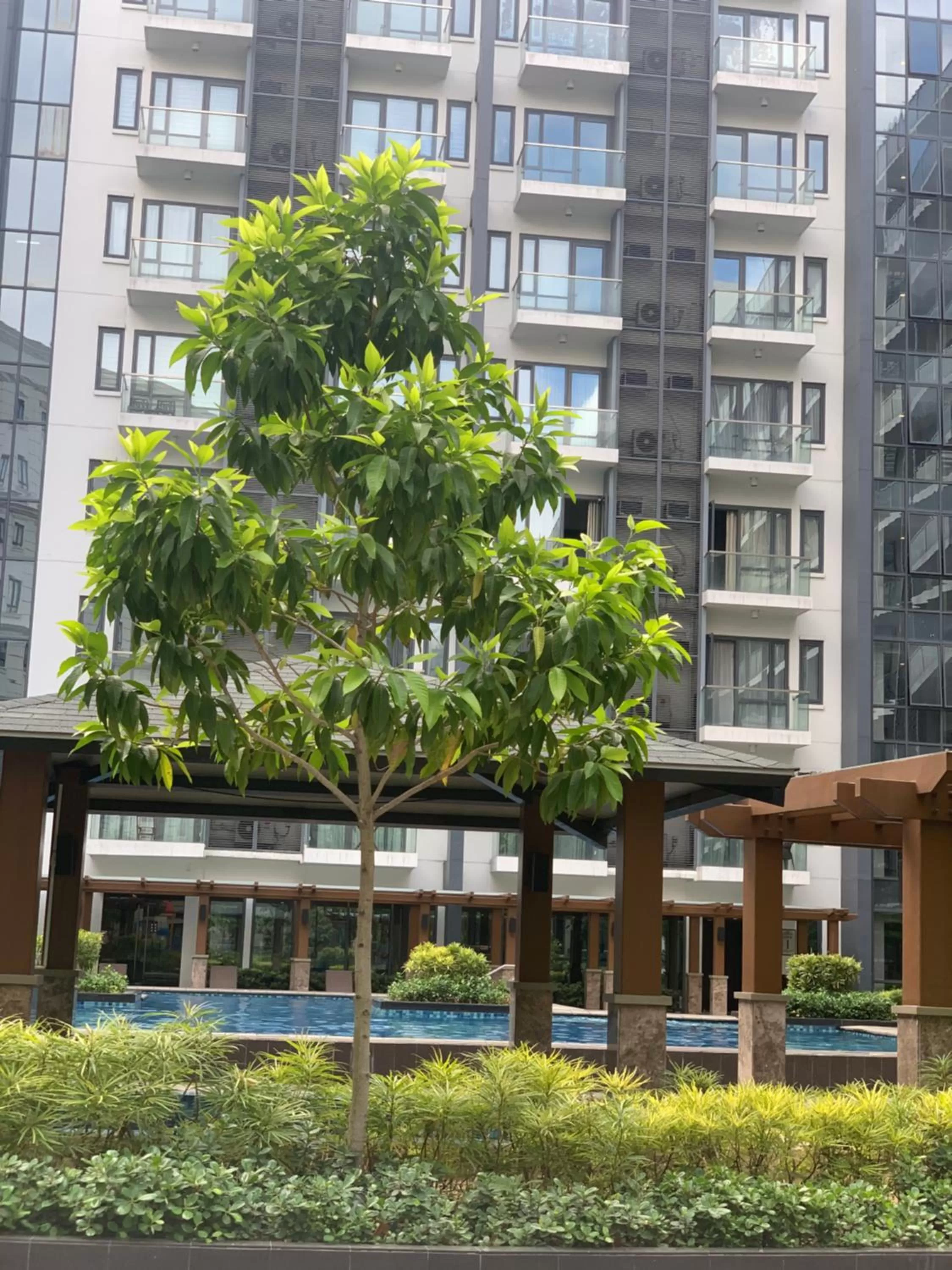 Garden view in 81 Newport Boulevard Cluster 4 - 8F across NAIA Airport, Terminal 3