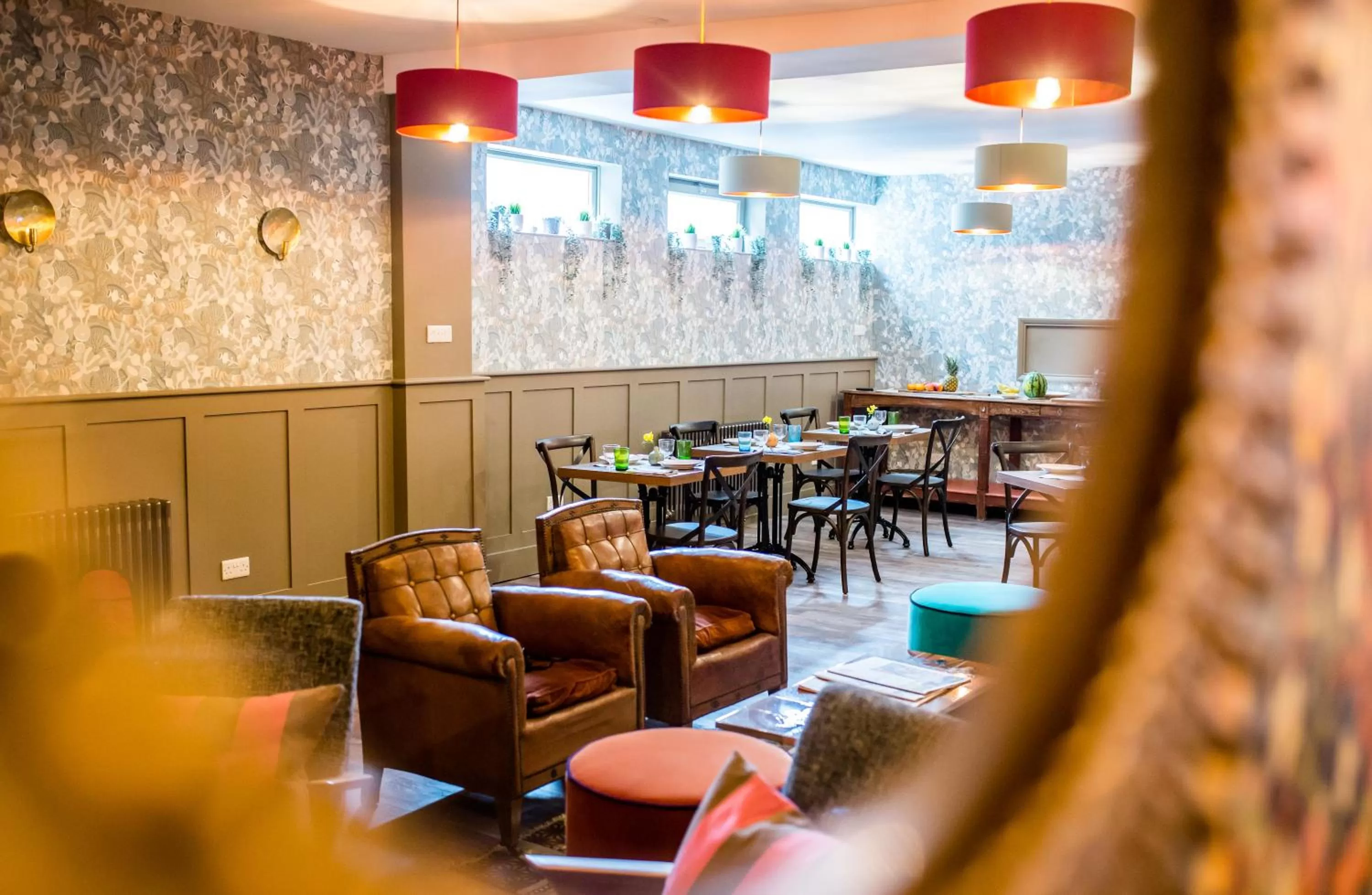 Living room in Moore House