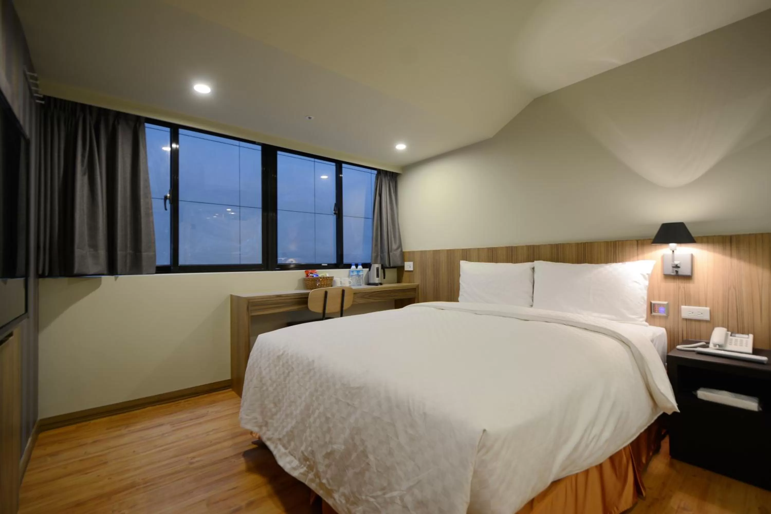 Decorative detail, Bed in Smile Inn - Taipei Main Station