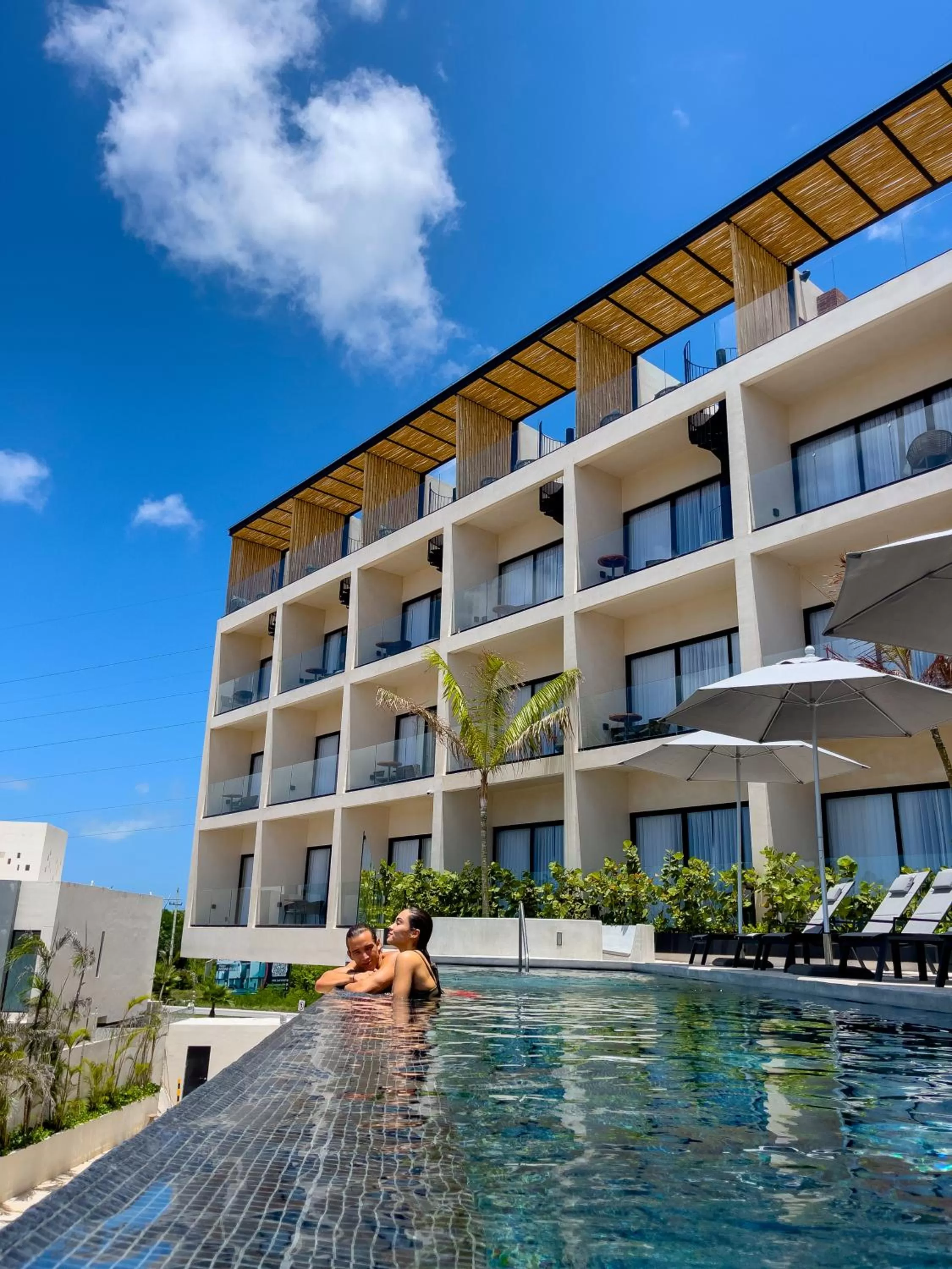 Facade/entrance in Hive Cancun by G Hotels