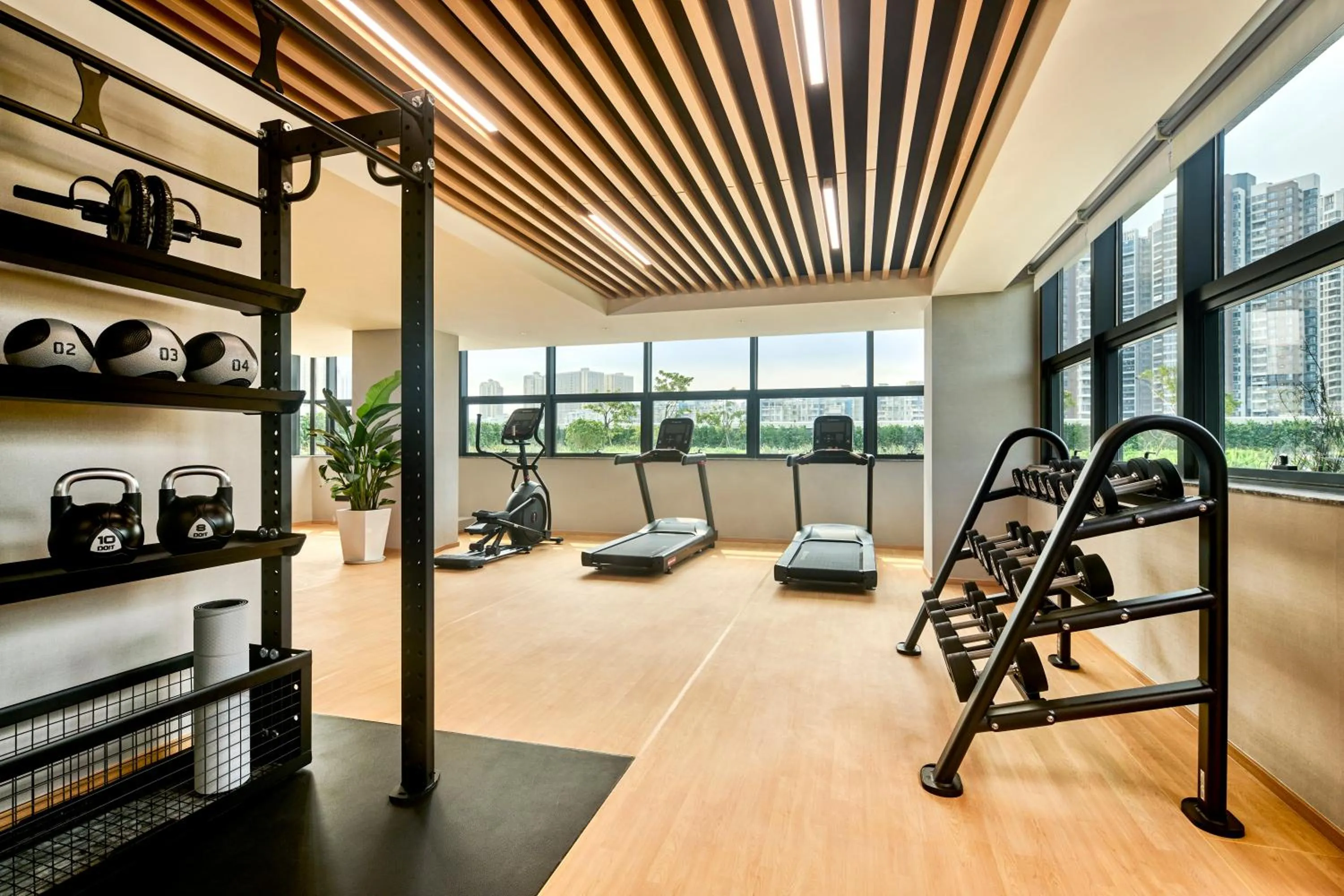 Fitness centre/facilities in Hilton Garden Inn Zhuhai Jinan University