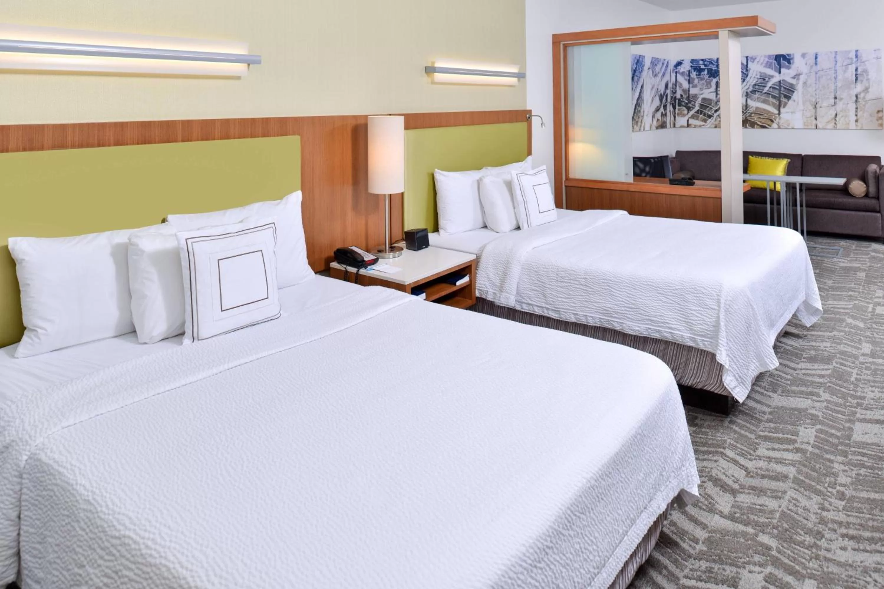 Photo of the whole room, Bed in Springhill Suites by Marriott Detroit Metro Airport Romulus