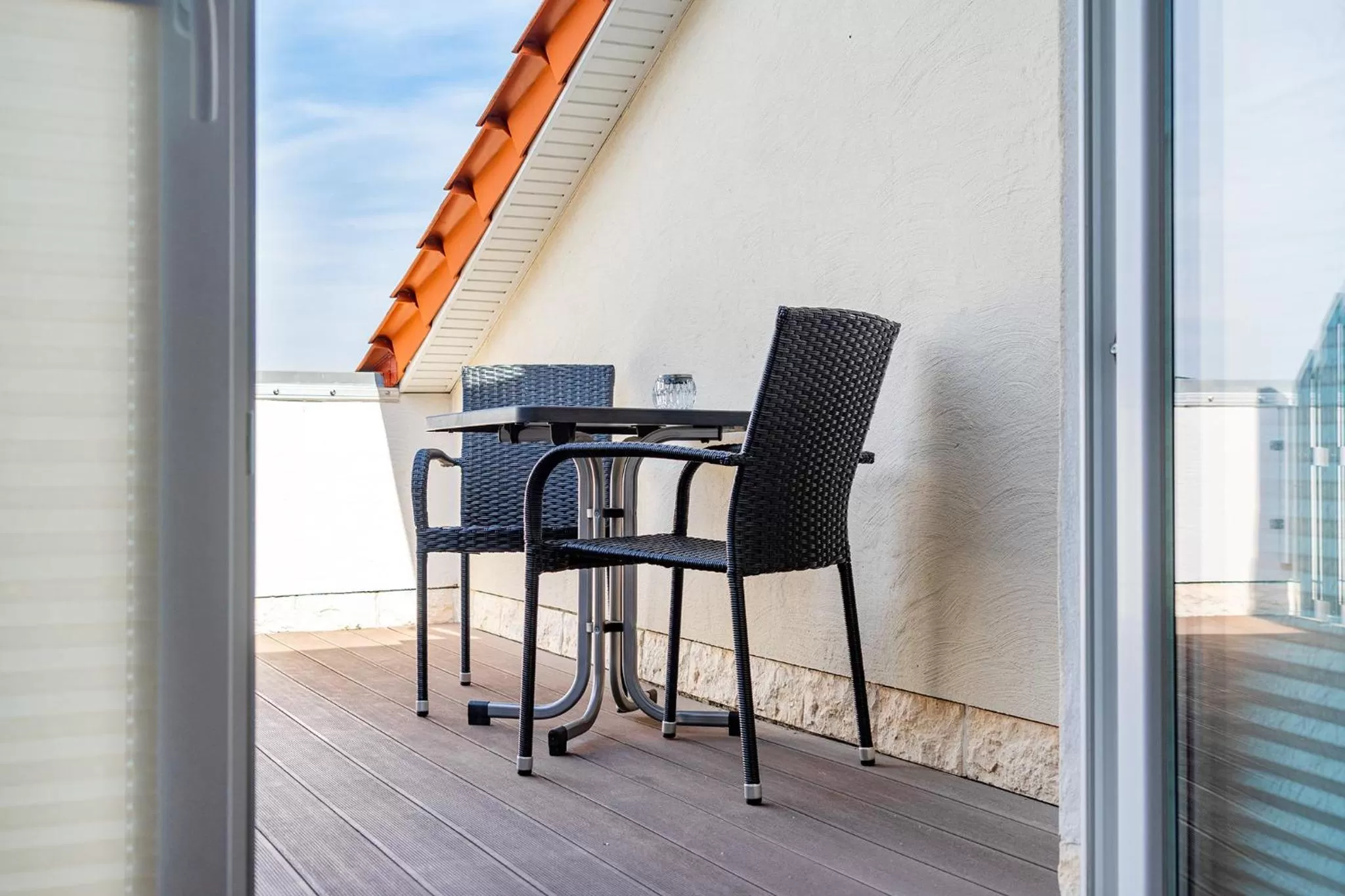 Balcony/Terrace in Villa Moorstern am Badesee Tannenhausen