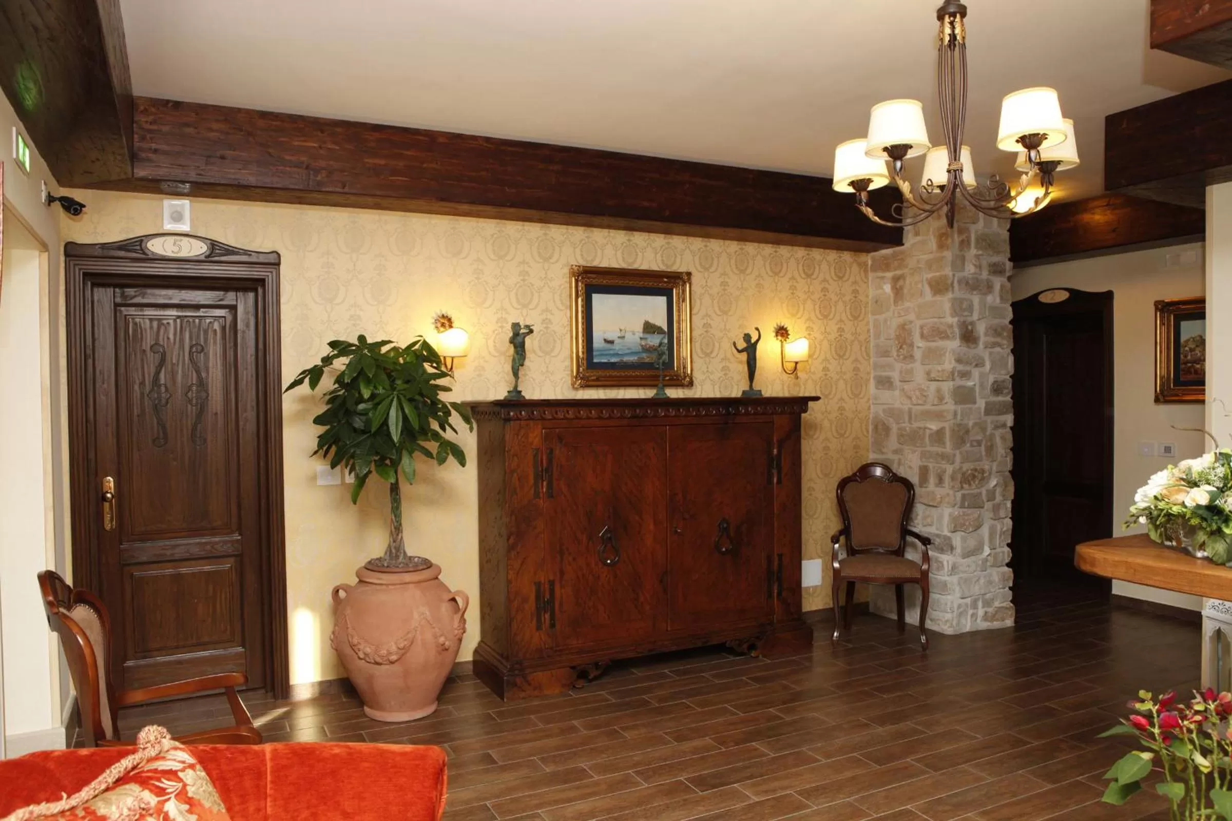 Lobby or reception in Hotel Villa Clementina