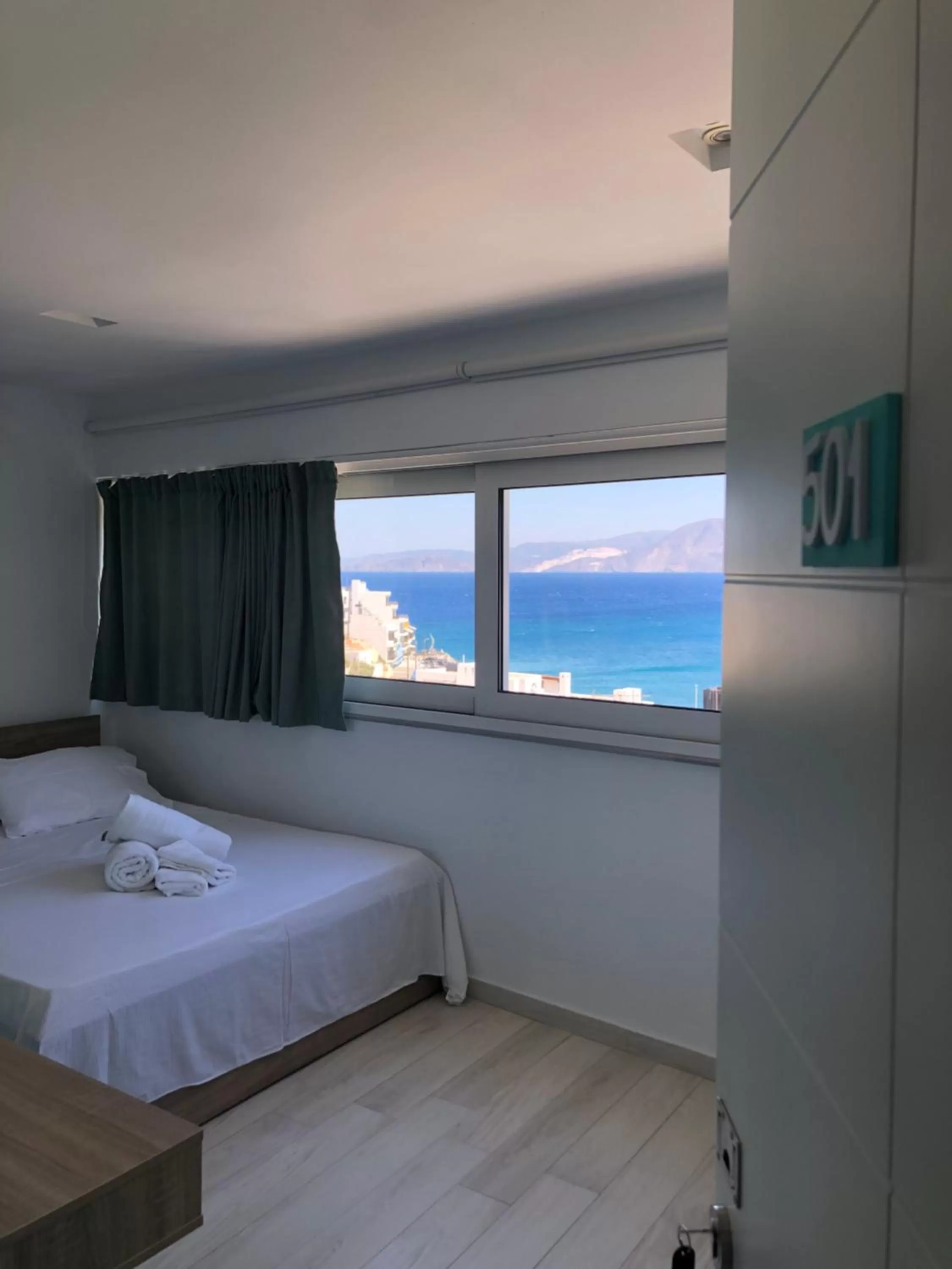 Sea view, Bed in Ikaros Art Hotel