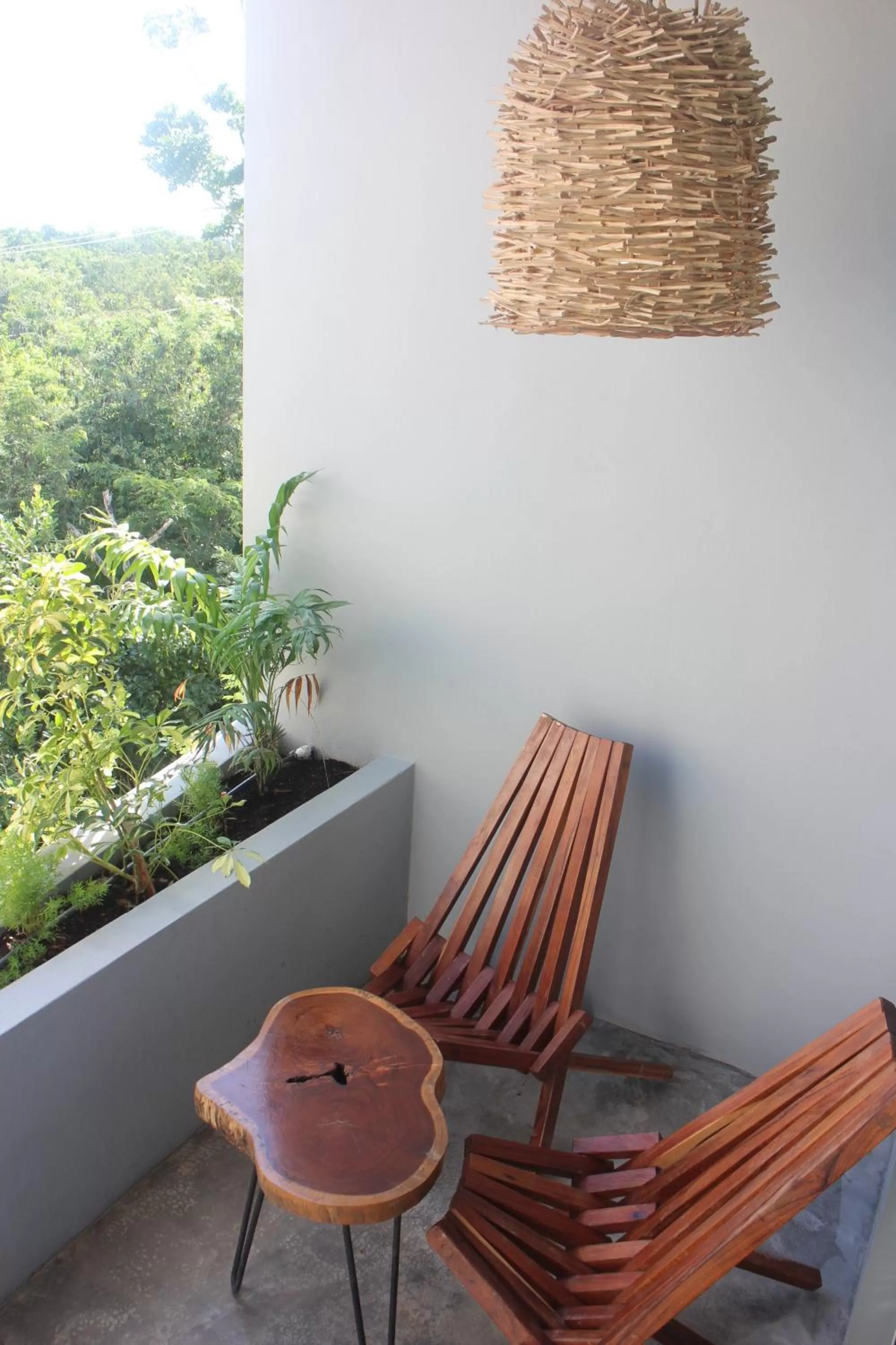 Inner courtyard view in Little Gem Hotel Tulum La Veleta
