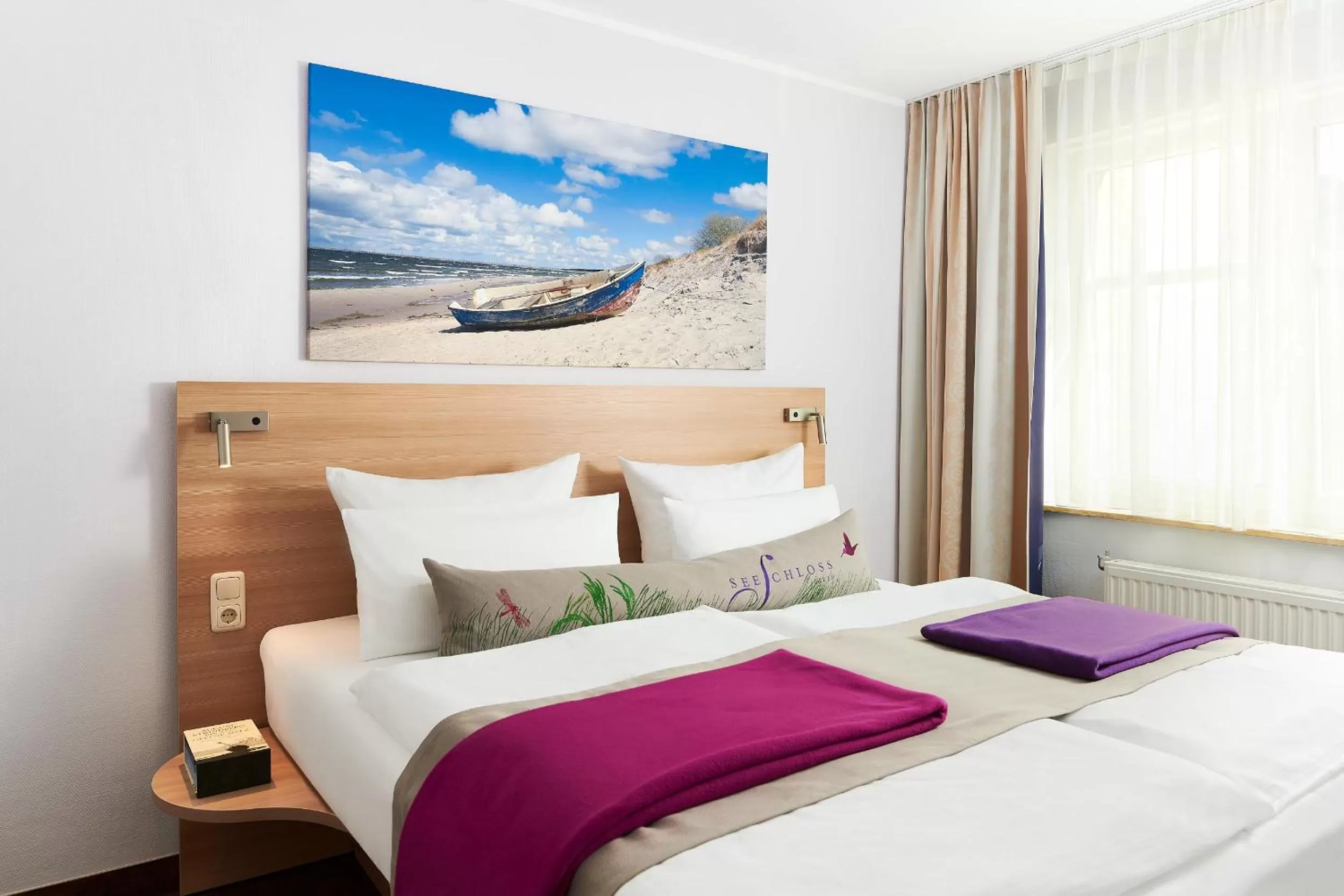 Bed in Seeschloss Sellin