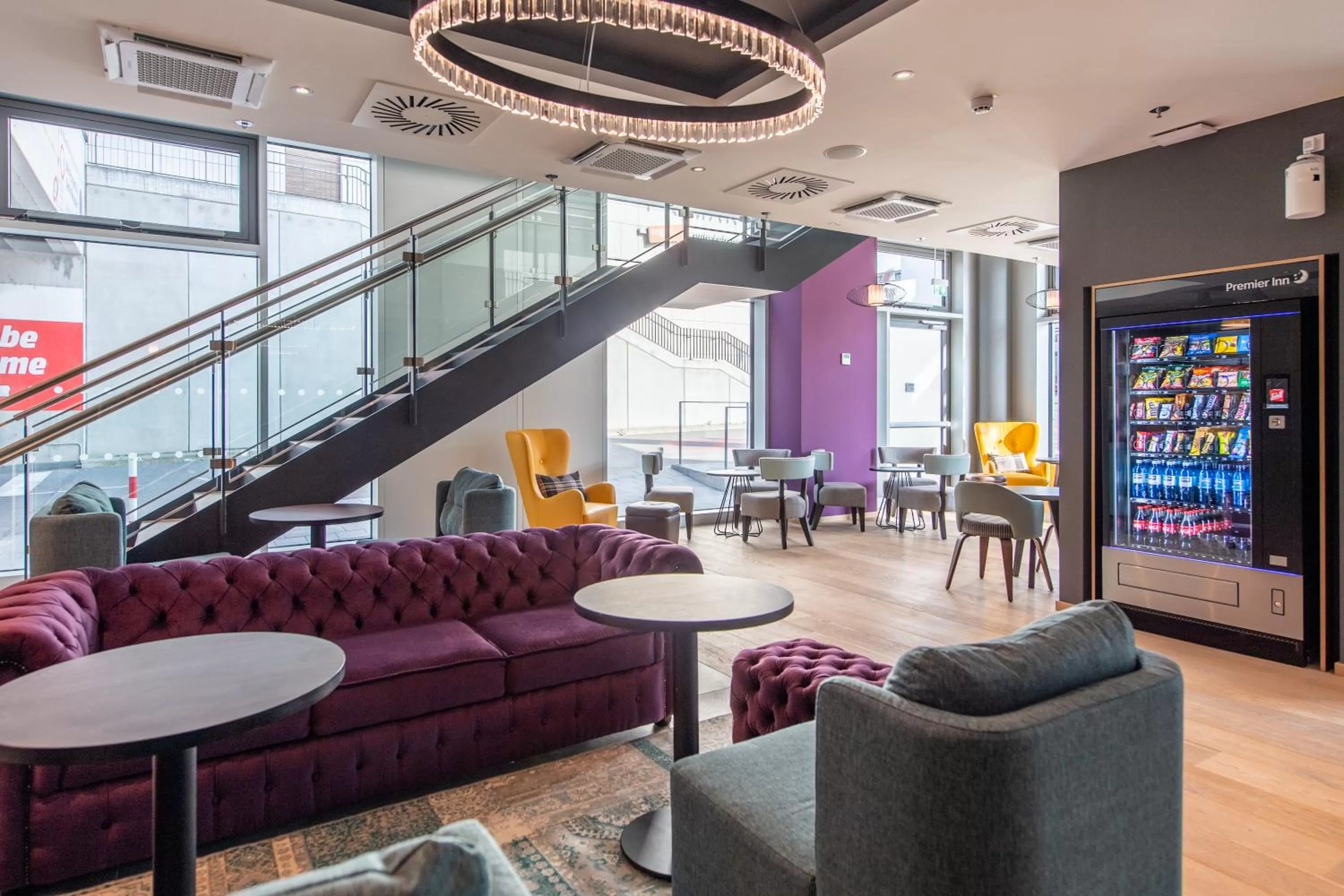 Seating area in Premier Inn Stuttgart City Centre