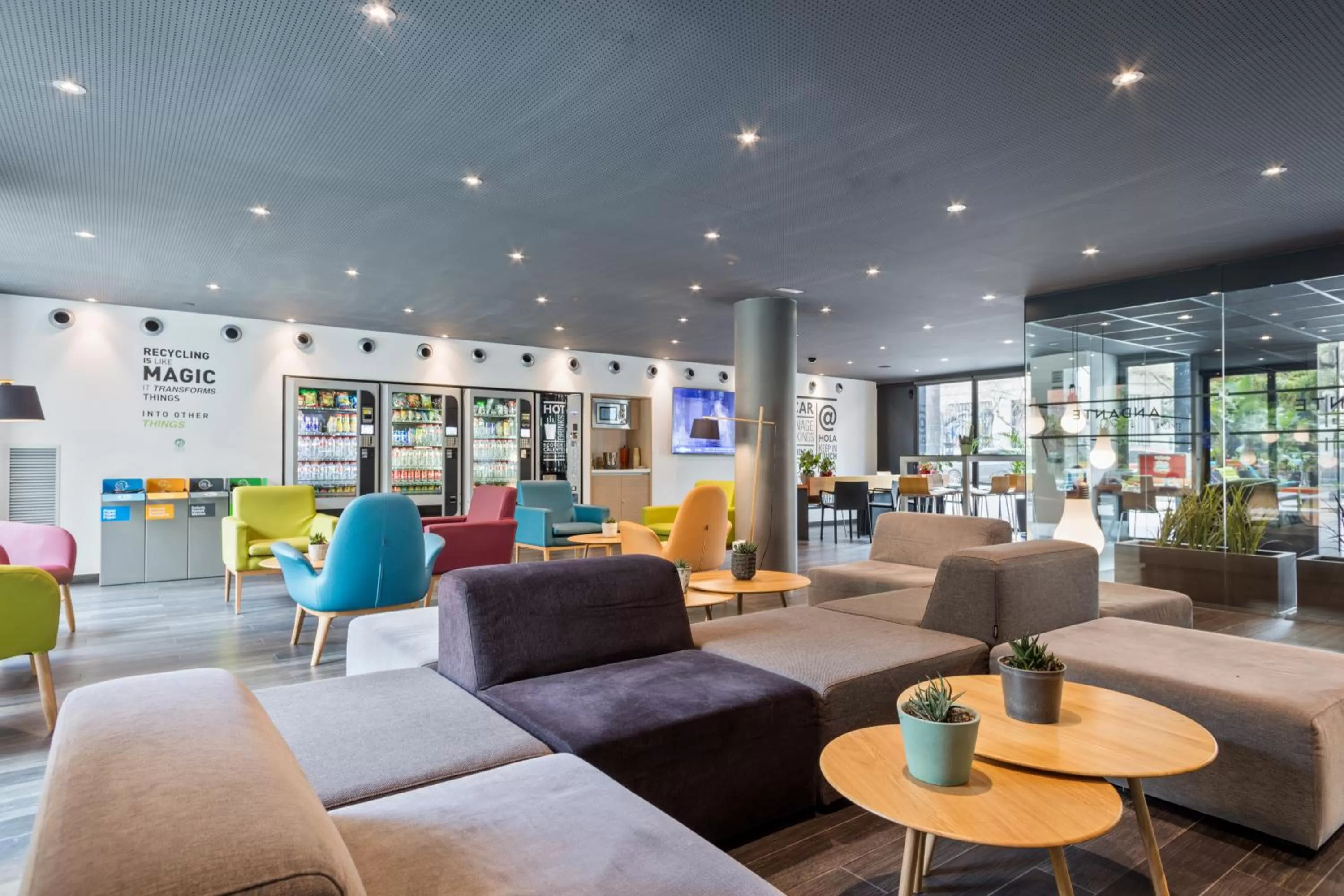 Communal lounge/ TV room in Andante Hotel