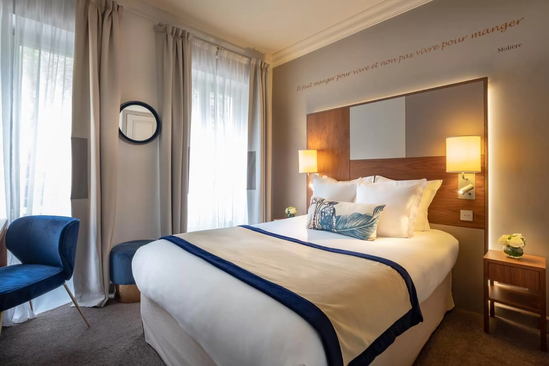 Photo of the whole room, Bed in Hôtel Le Tourville by Inwood Hotels