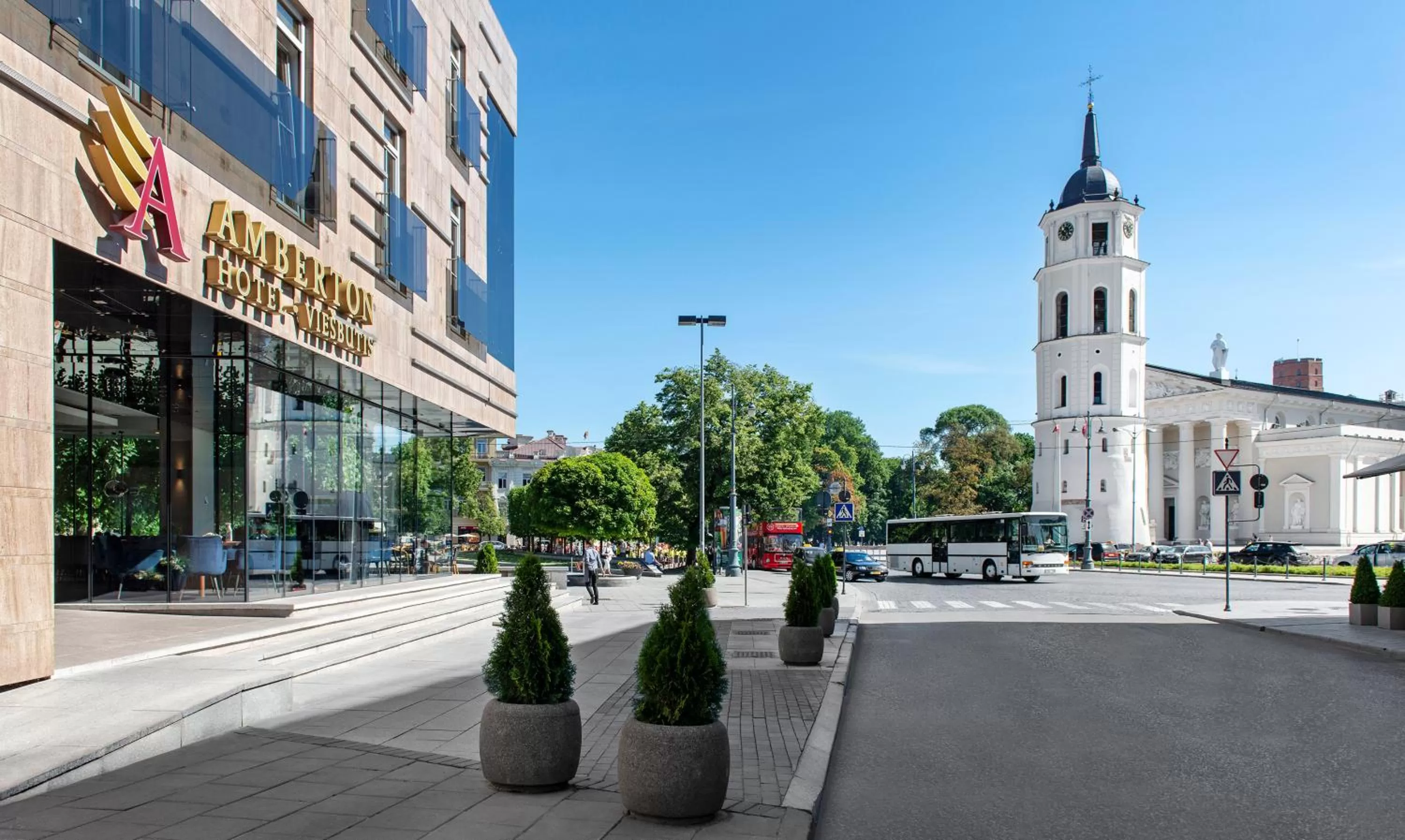 Property building in Amberton Cathedral Square Hotel Vilnius