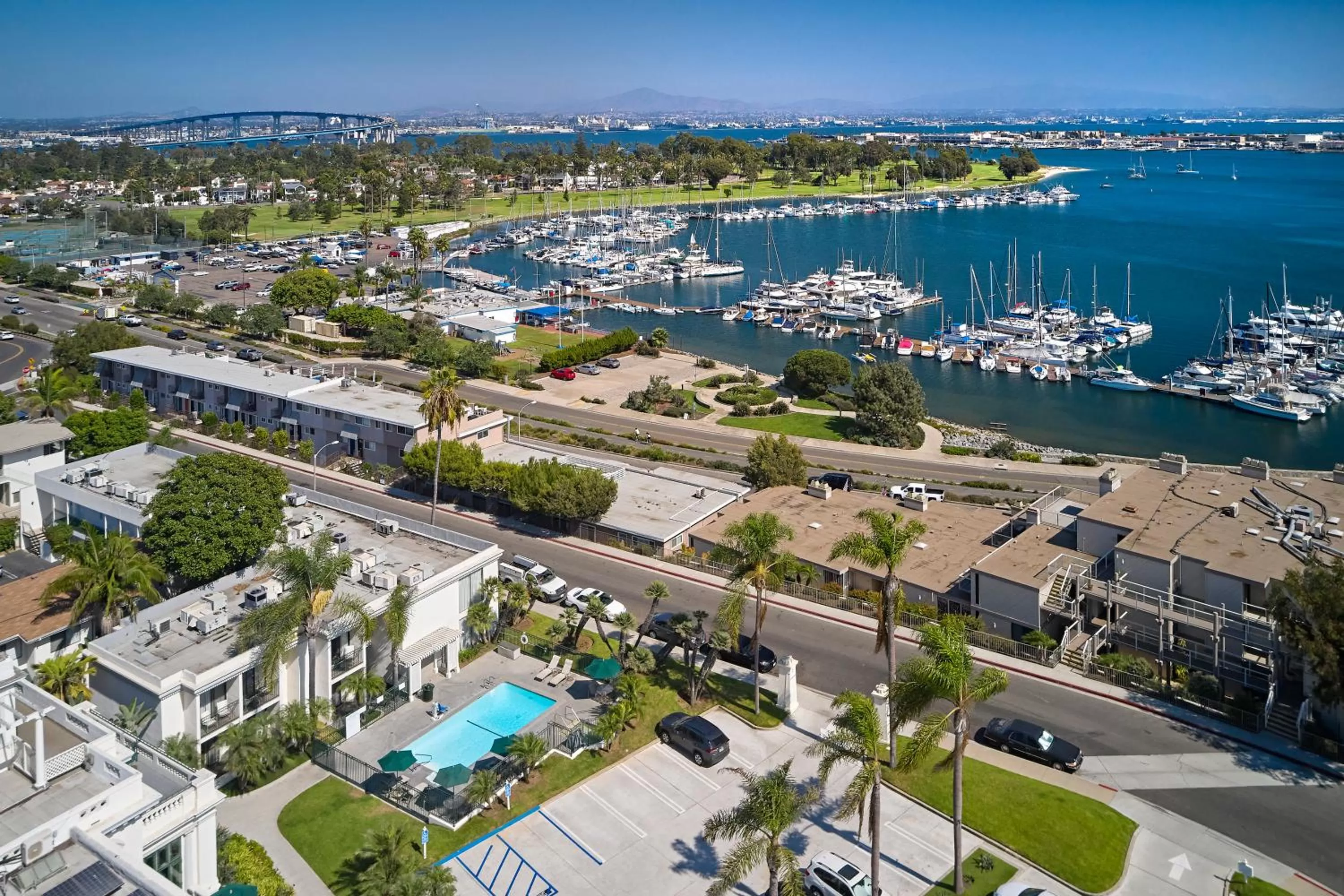 Bird's eye view in Glorietta Bay Inn