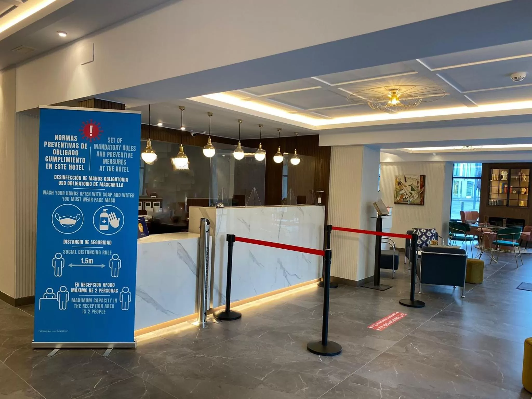 Lobby or reception in Hotel Oasis