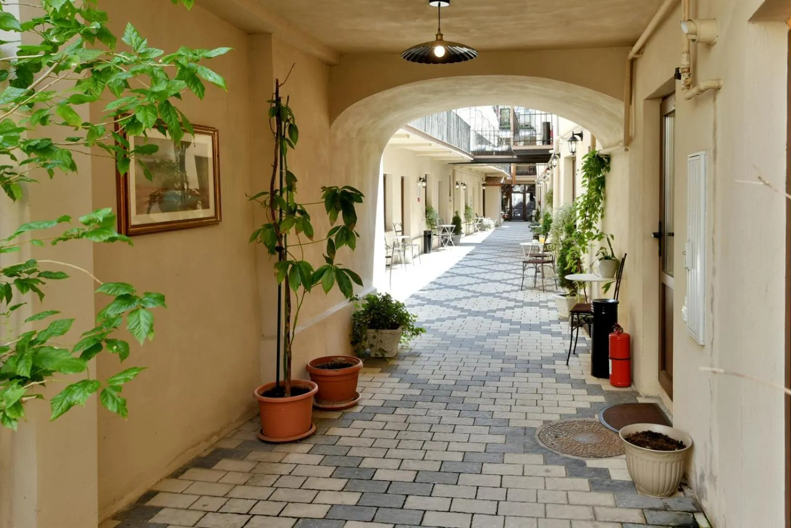 Inner courtyard view in Safrano Palace