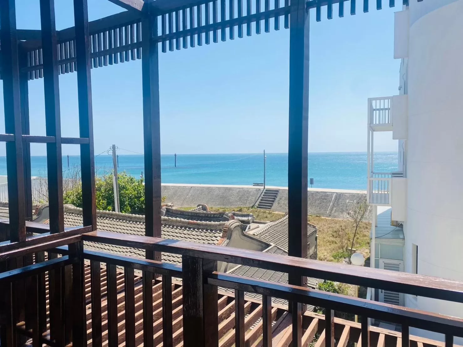 Balcony/Terrace in Beachcastle & Sea View Villa