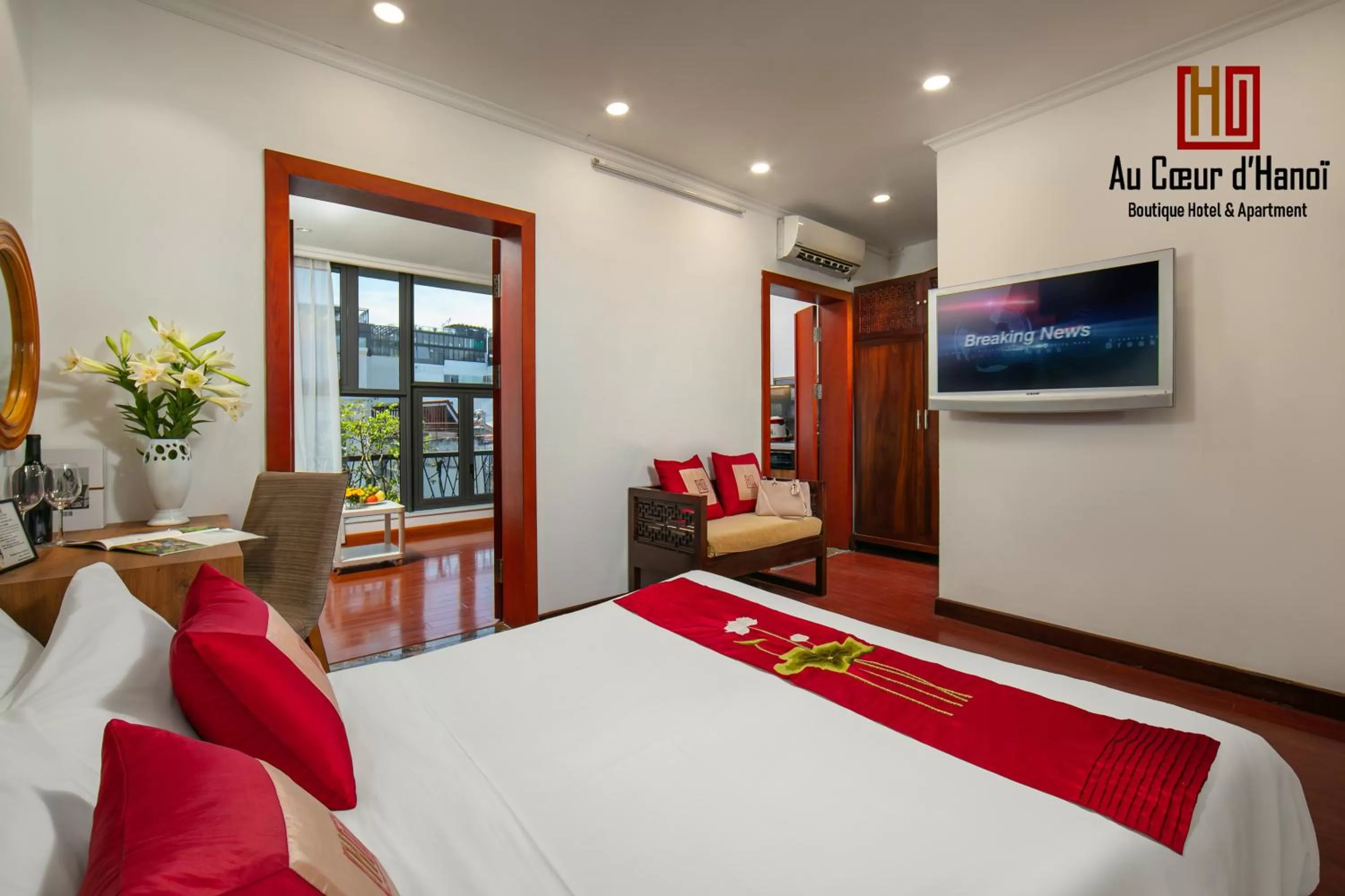 TV and multimedia, Bed in Au Coeur d'Hanoi Boutique Hotel