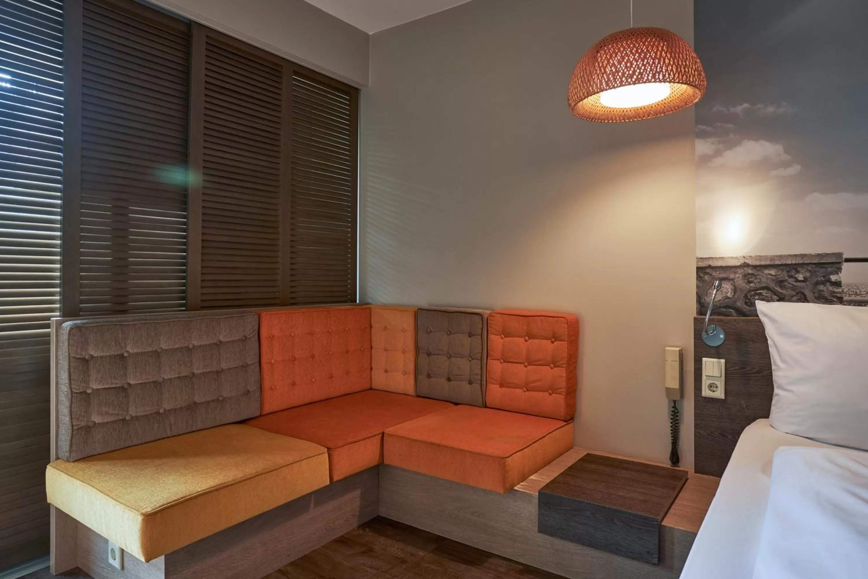 Seating area, Bed in Hotel GIO