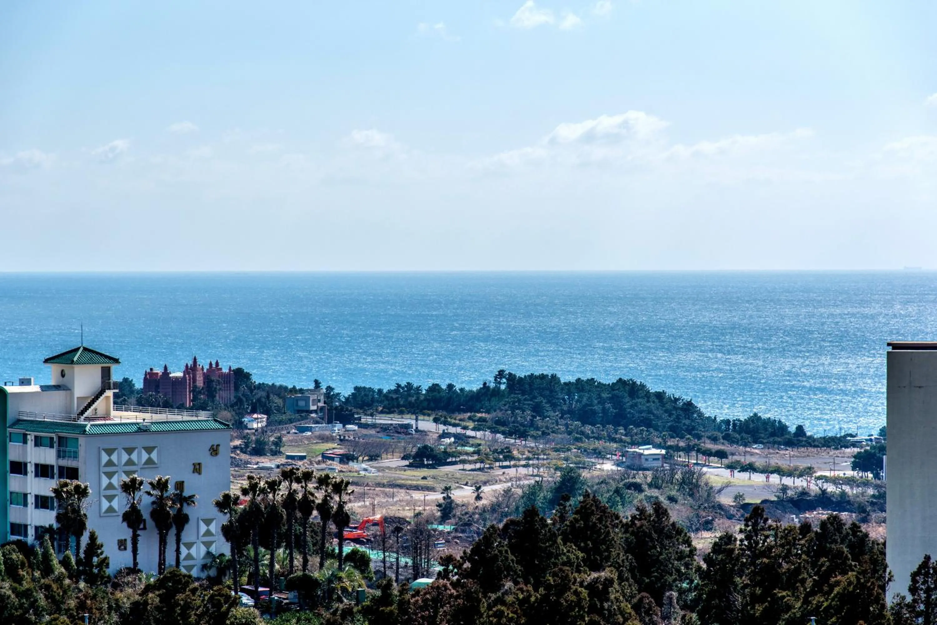 Sea view in Jungmoon City Hotel & J-hill Hotel