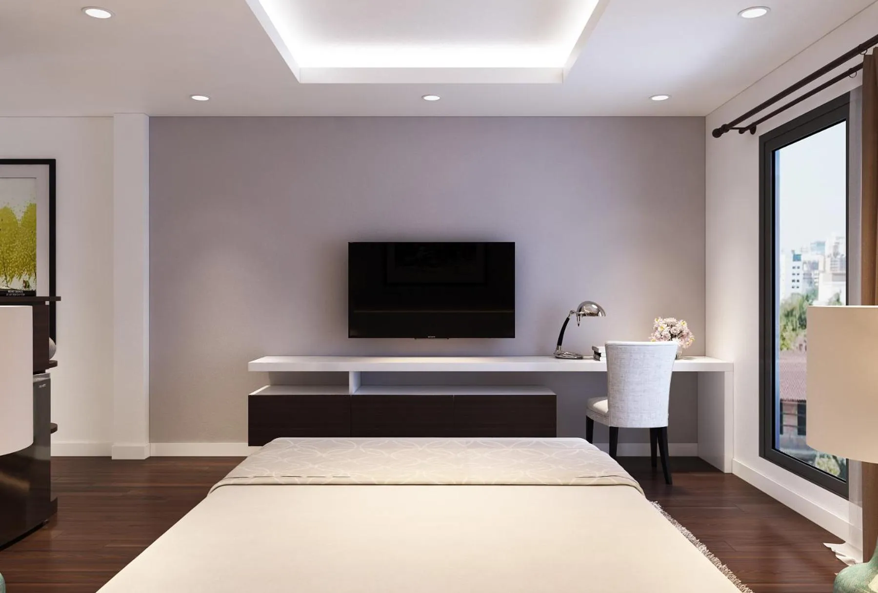 Photo of the whole room, Bed in Ha Noi Hotel near Tan Son Nhat International Airport