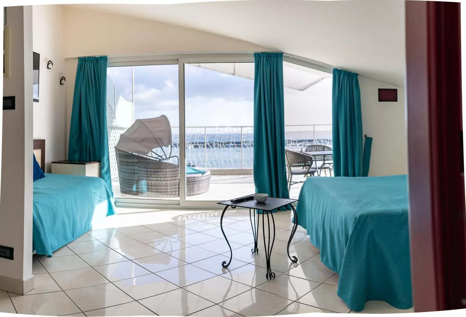 Bed in Hotel Marinella