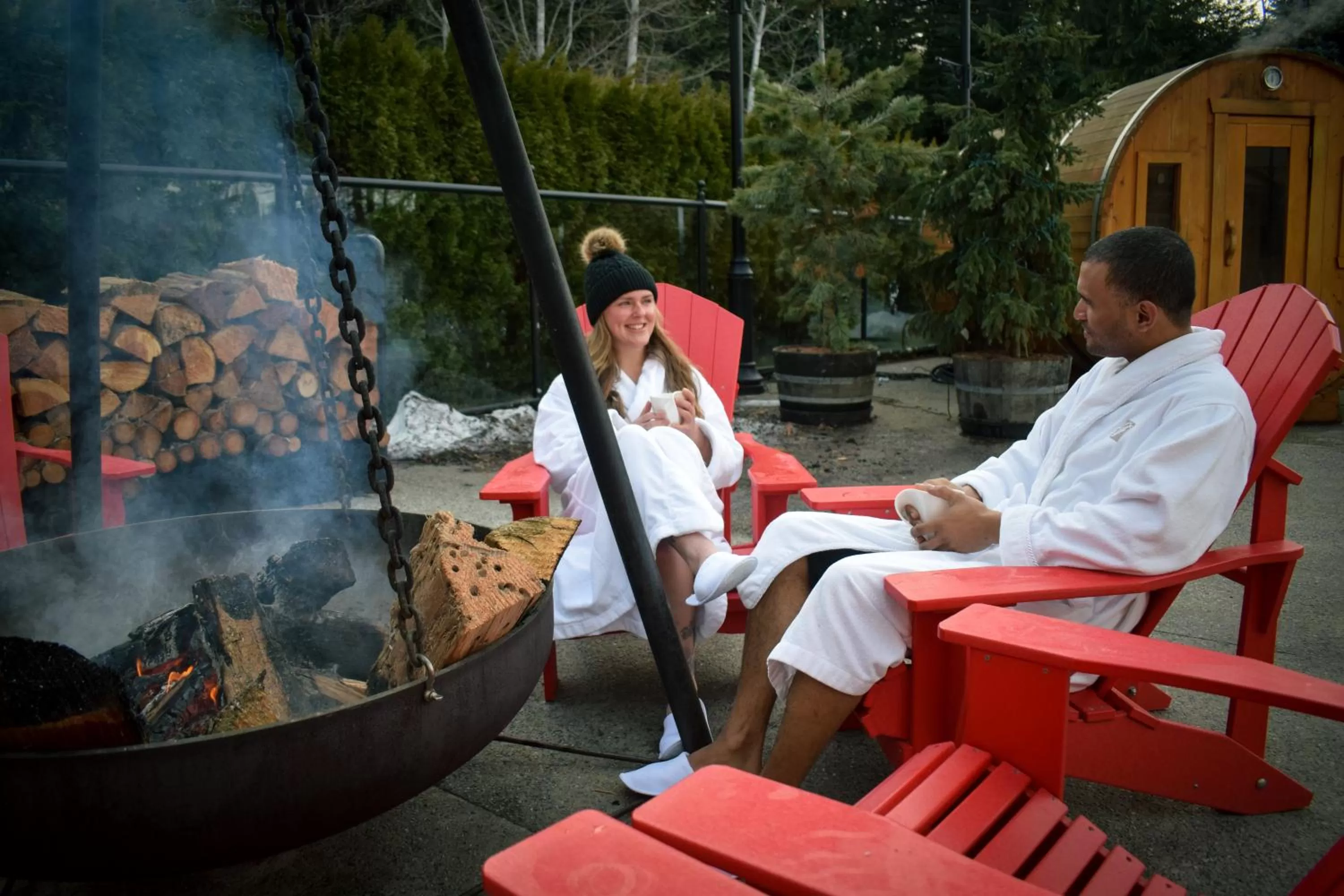 Swimming pool in Fairmont Chateau Whistler