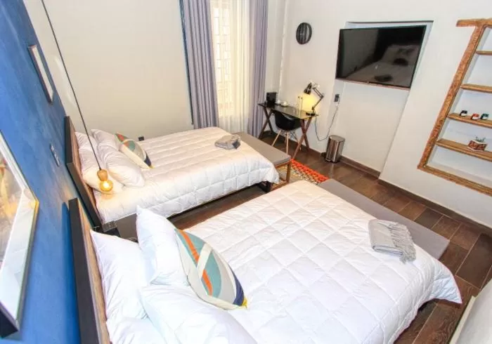 Bed in Antigua Trece Hotel Fusión & SPA