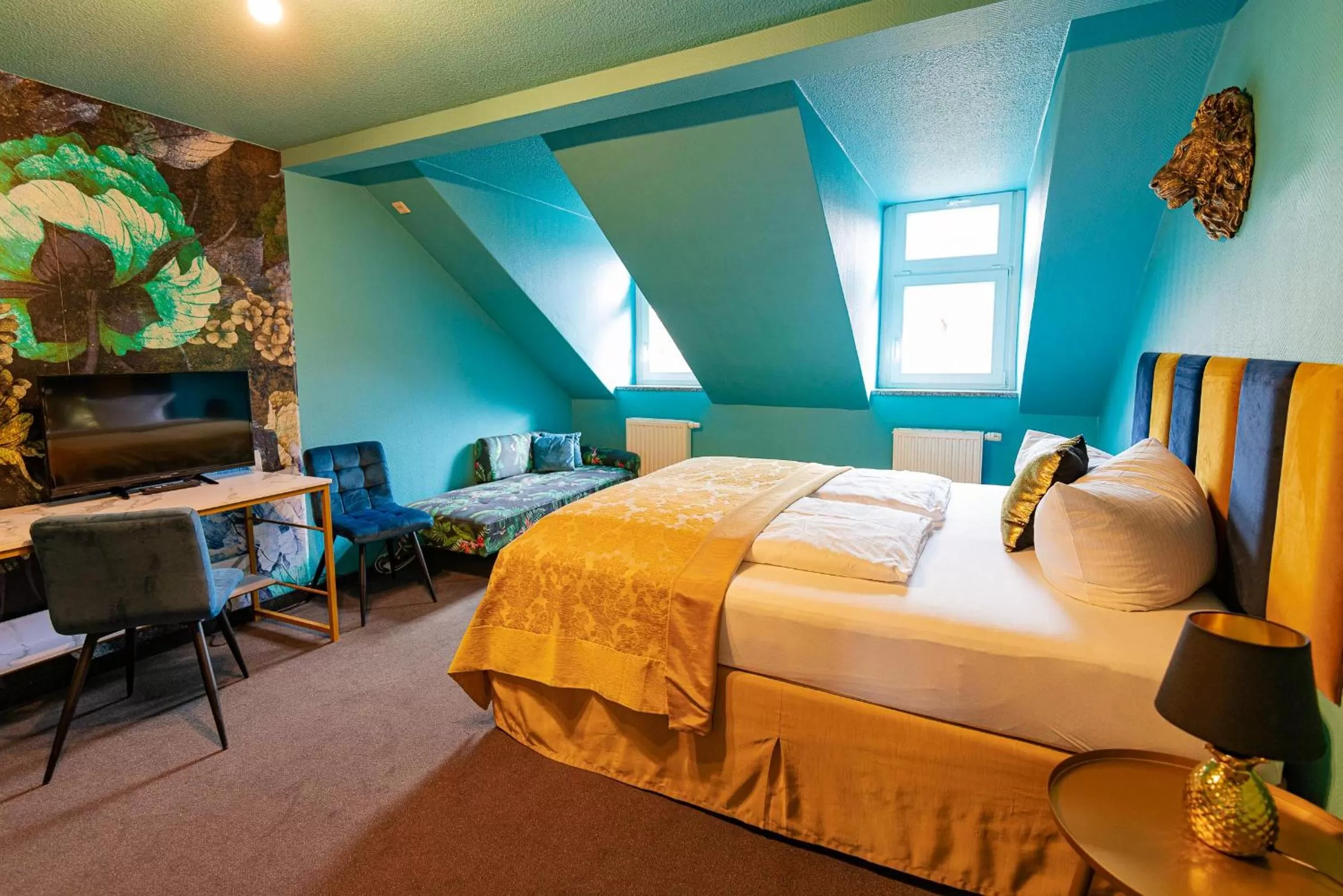 Bed in Boutique Hotel Rothenburger Hof