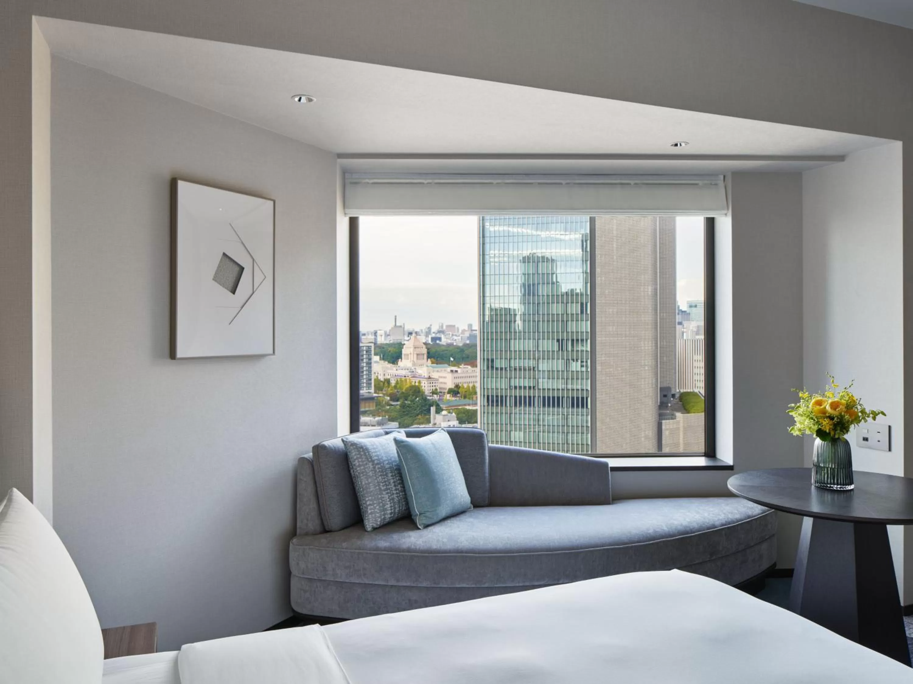 View (from property/room), Bed in ANA InterContinental Tokyo by IHG