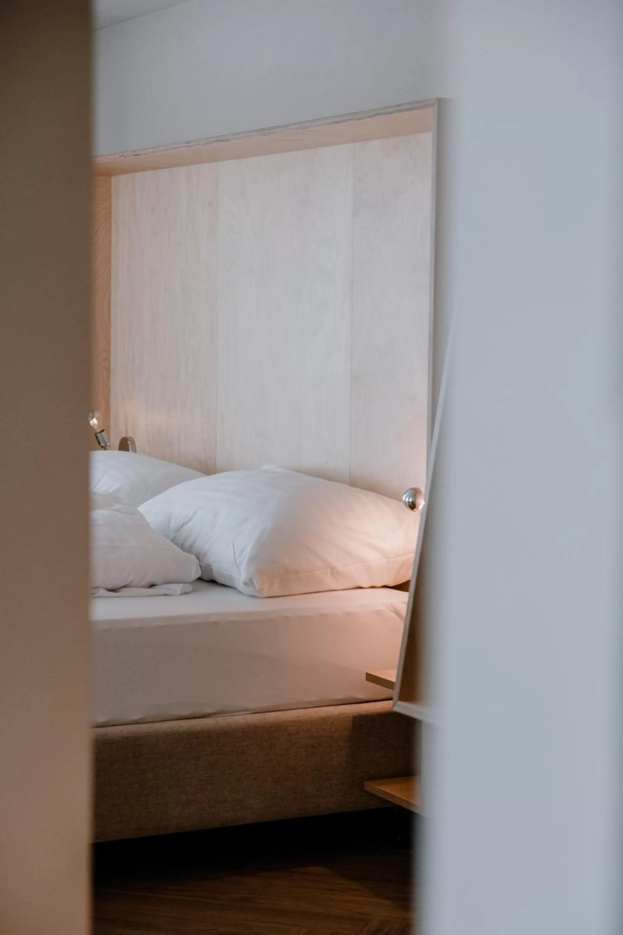 Bed in Hotel Müllers Self-Check-In