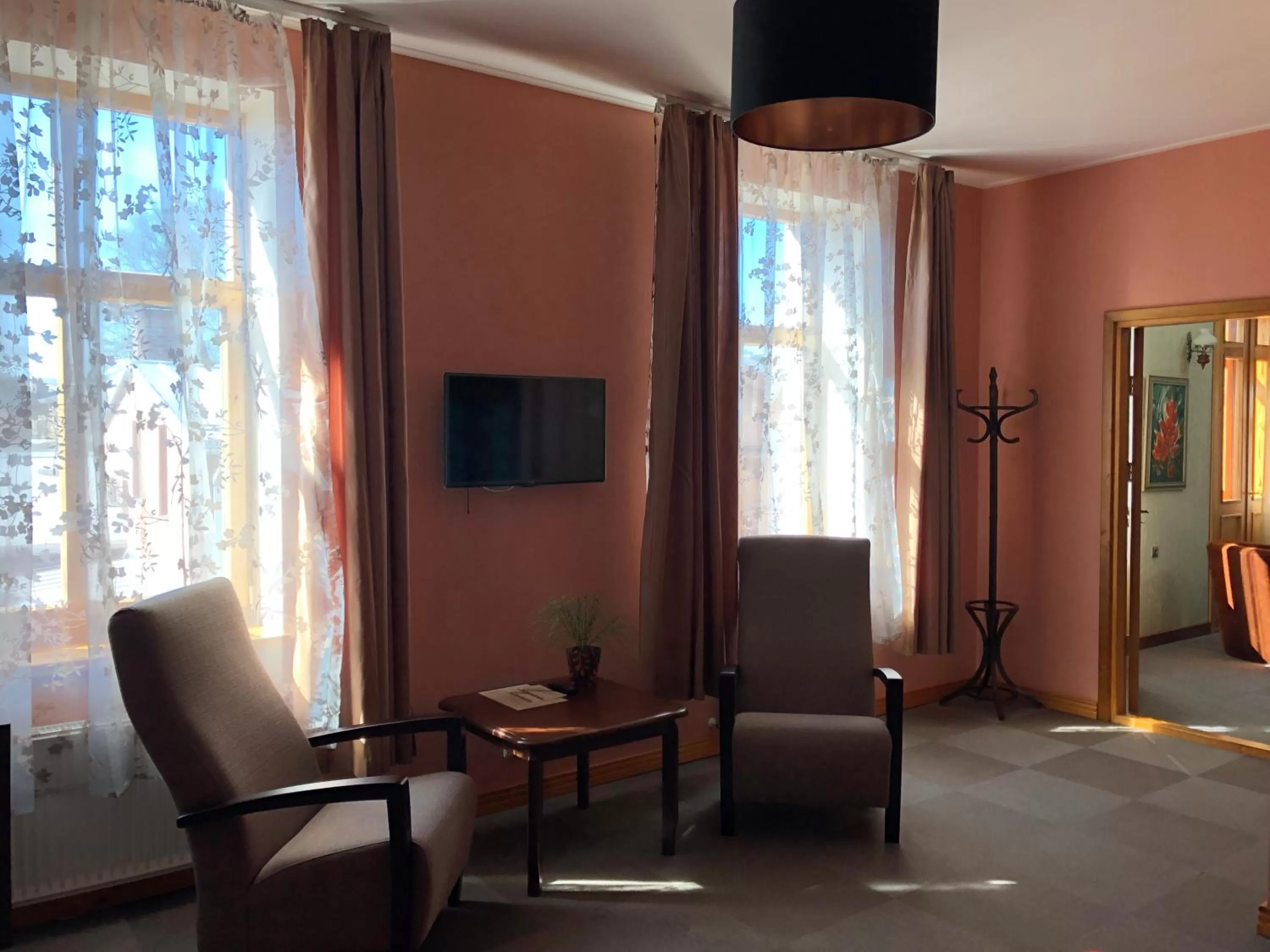 Seating area in Hotel Vilhelmine