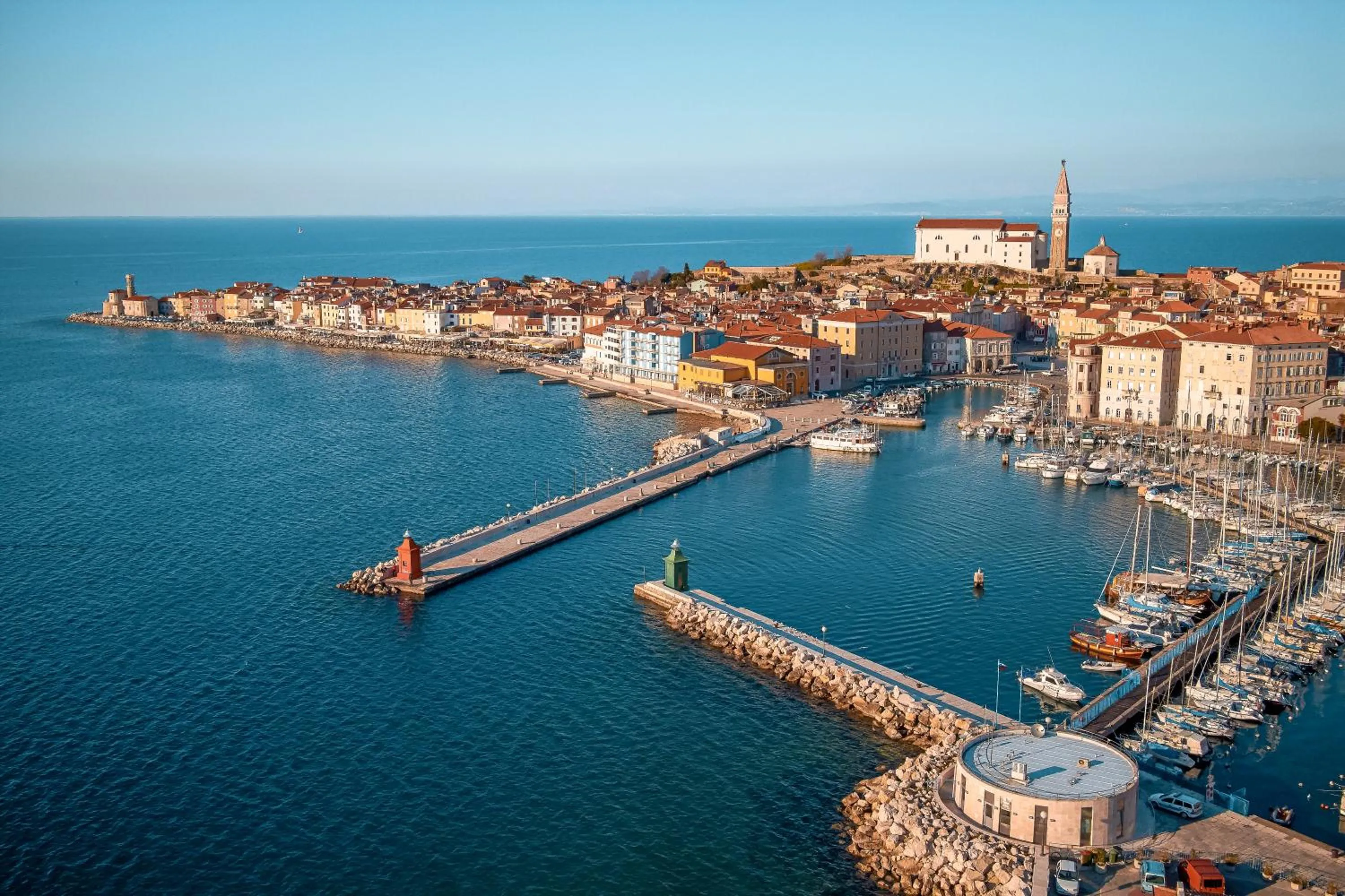 Bird's eye view in Hotel Piran