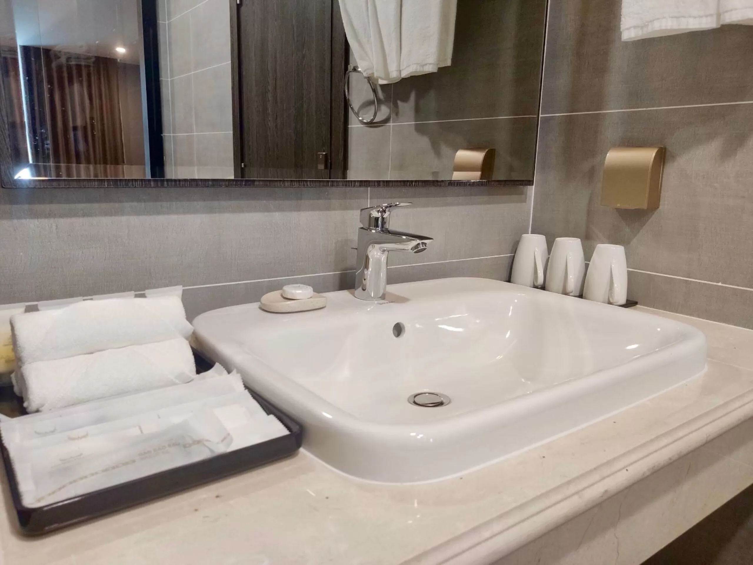Bathroom in Muong Thanh Luxury Saigon Hotel