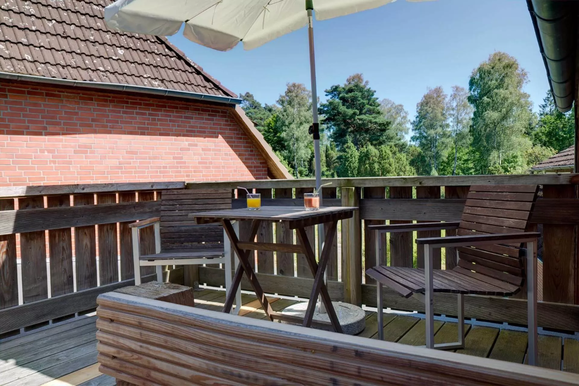 Balcony/Terrace in Biohotel Spöktal