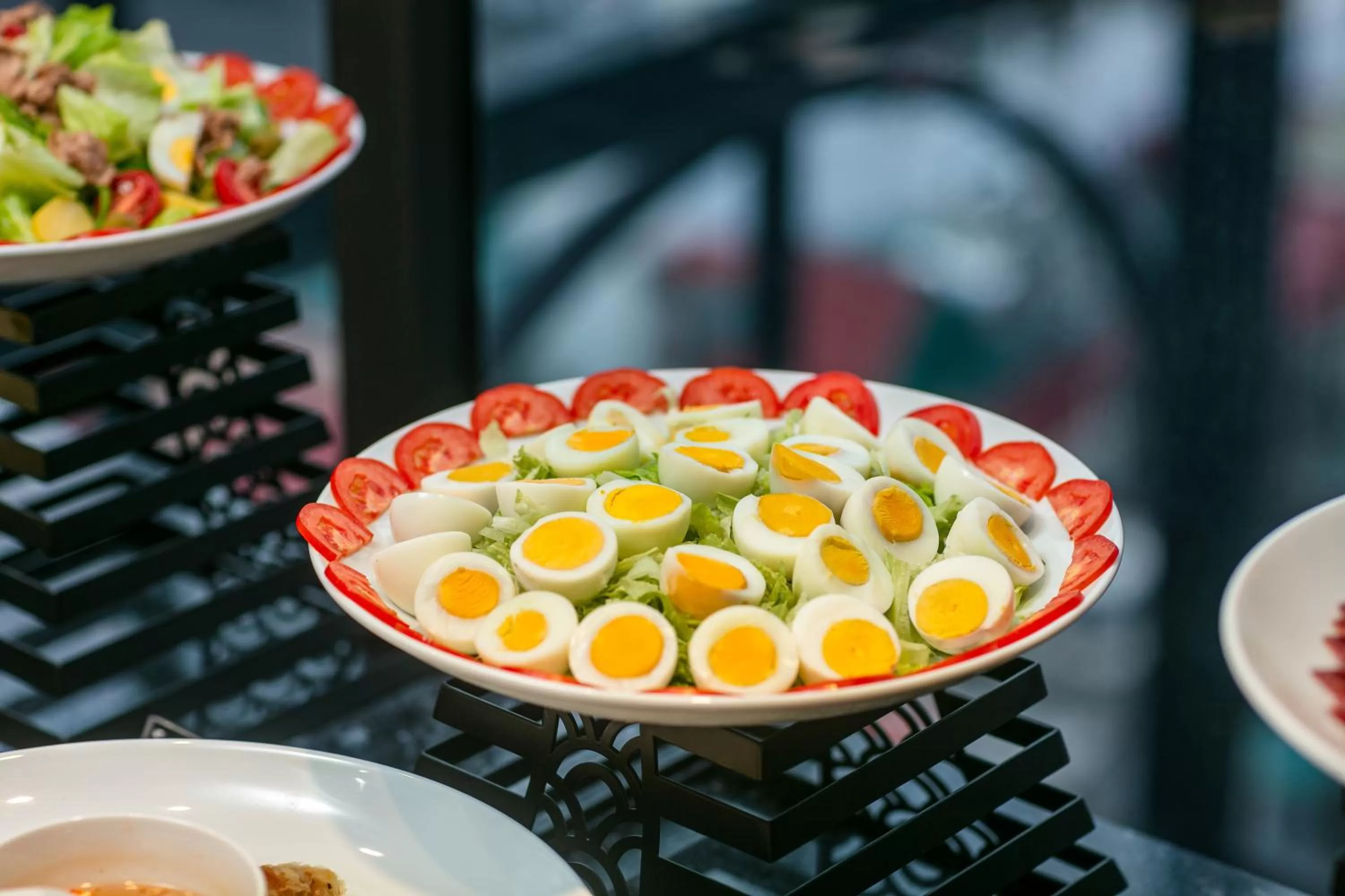 Buffet breakfast in MAY DE VILLE Lakeside Hotel