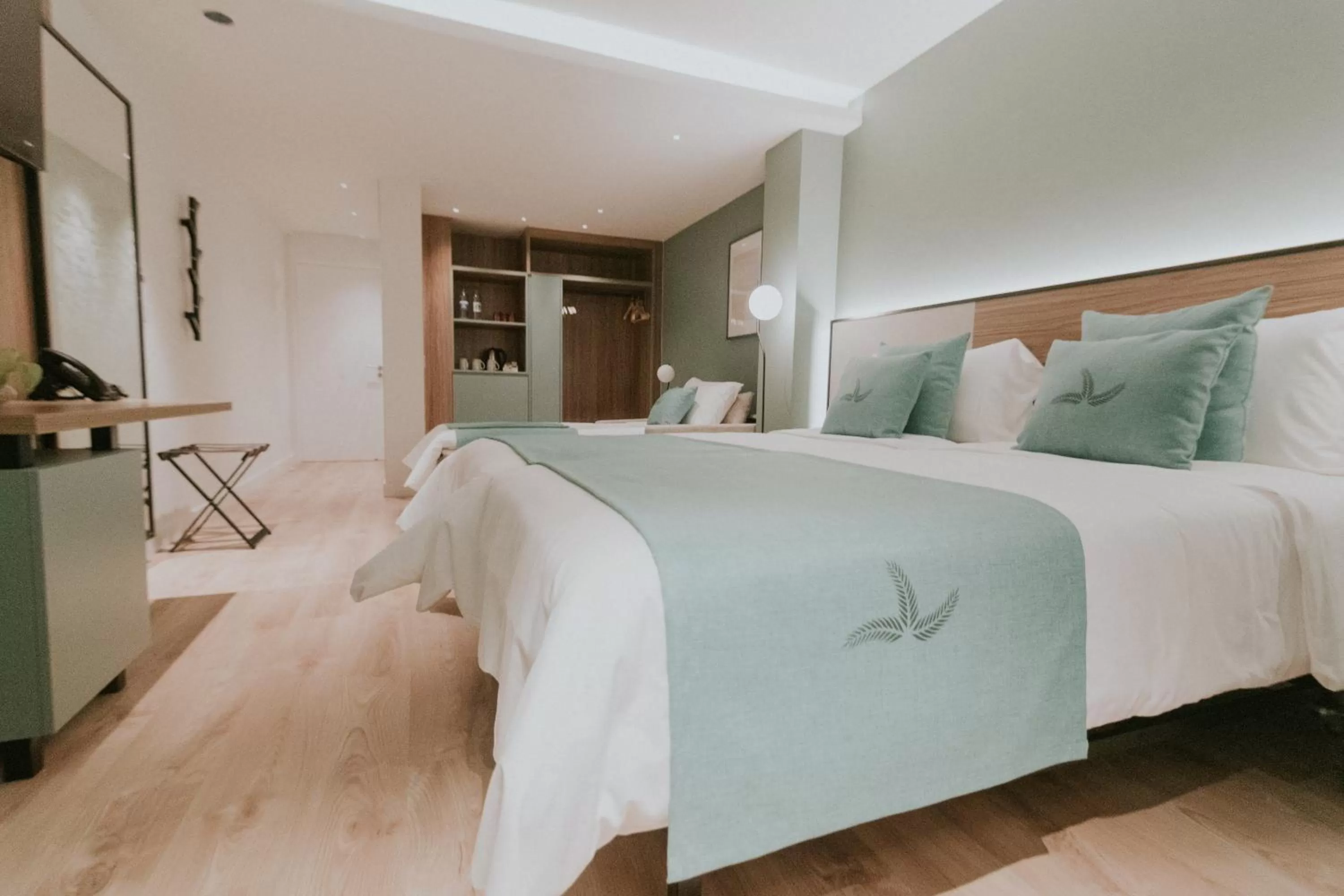 Bed in Catalina Plaza Hotel Sostenible