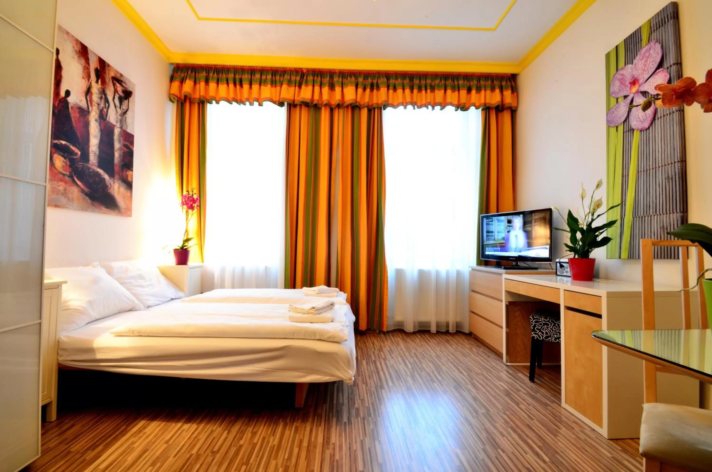 Bed in AJO Apartments - Messe City Flat - Self-Check-in