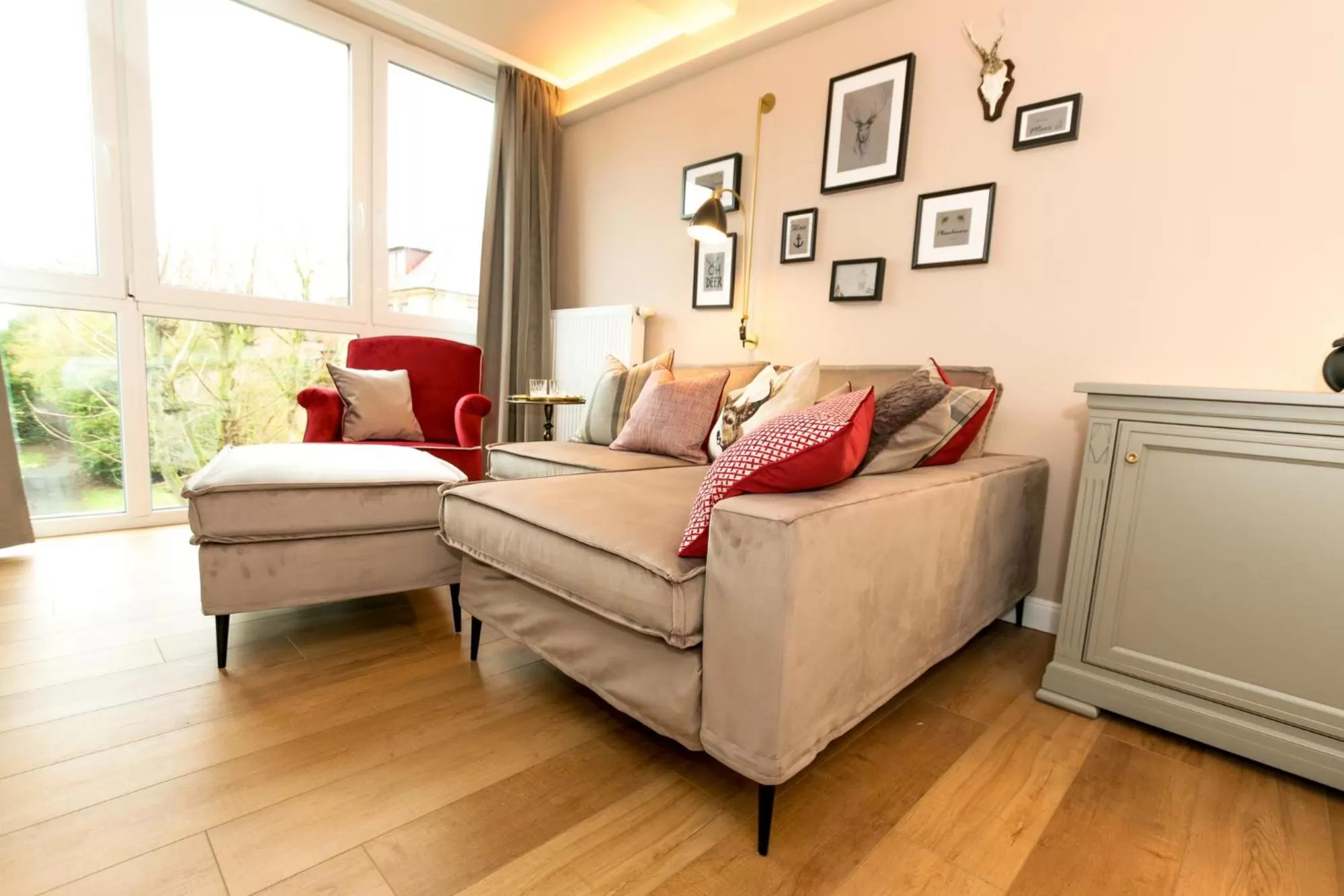 Seating area in Nordseehotel Kröger