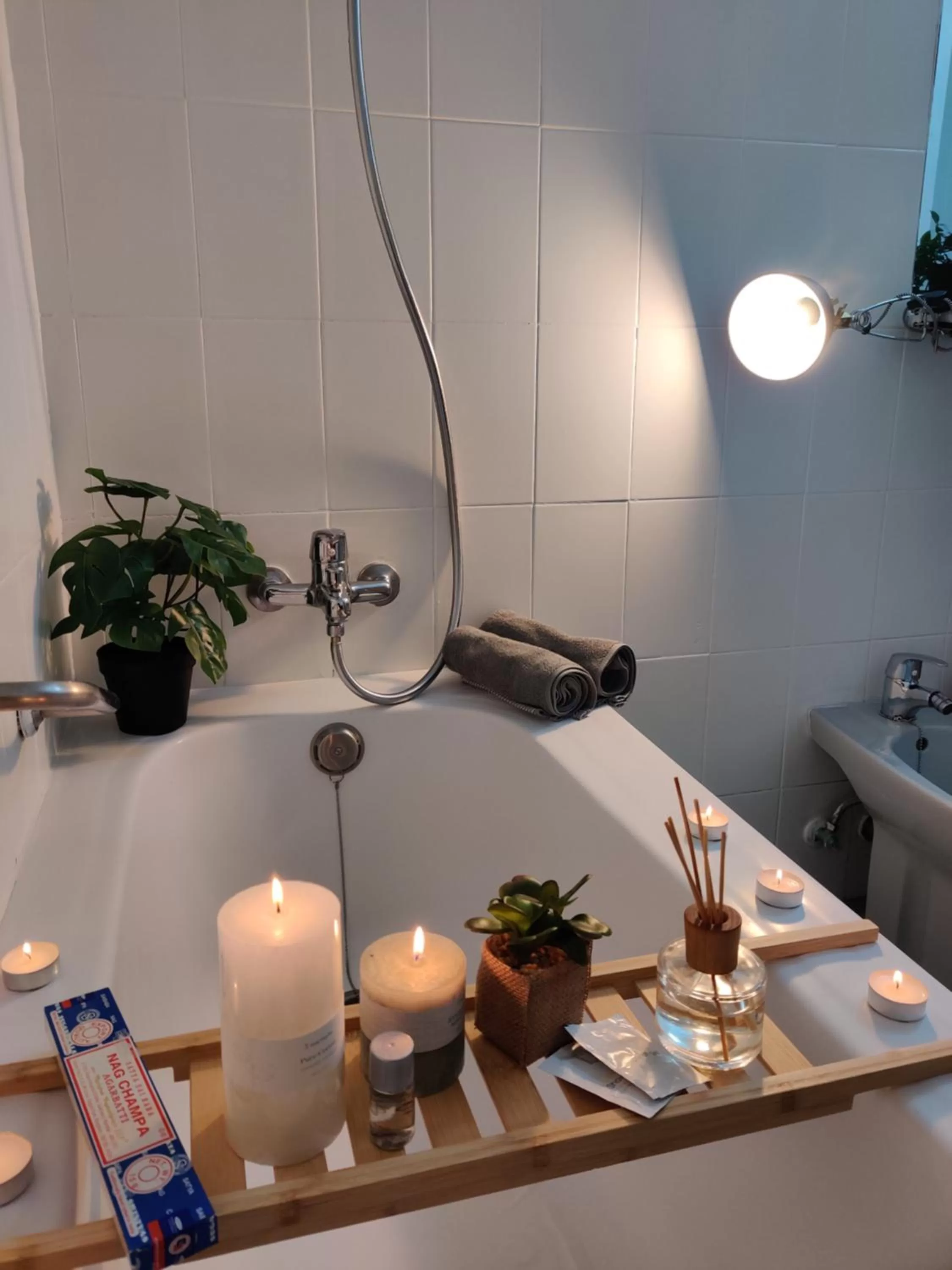 Bathroom in Luxury Apartment with pool view