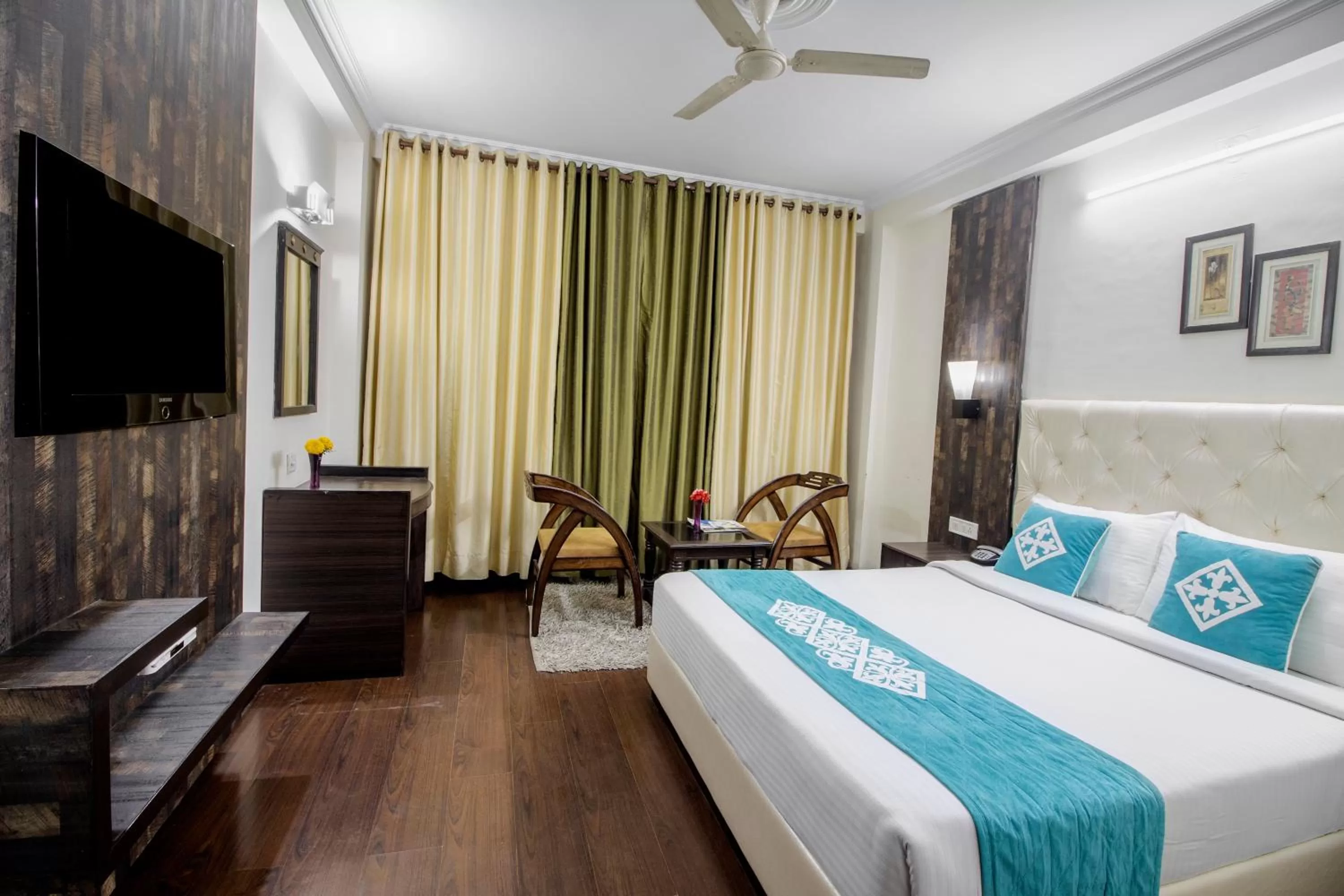 Bed in Snow Valley Resorts & Spa Manali