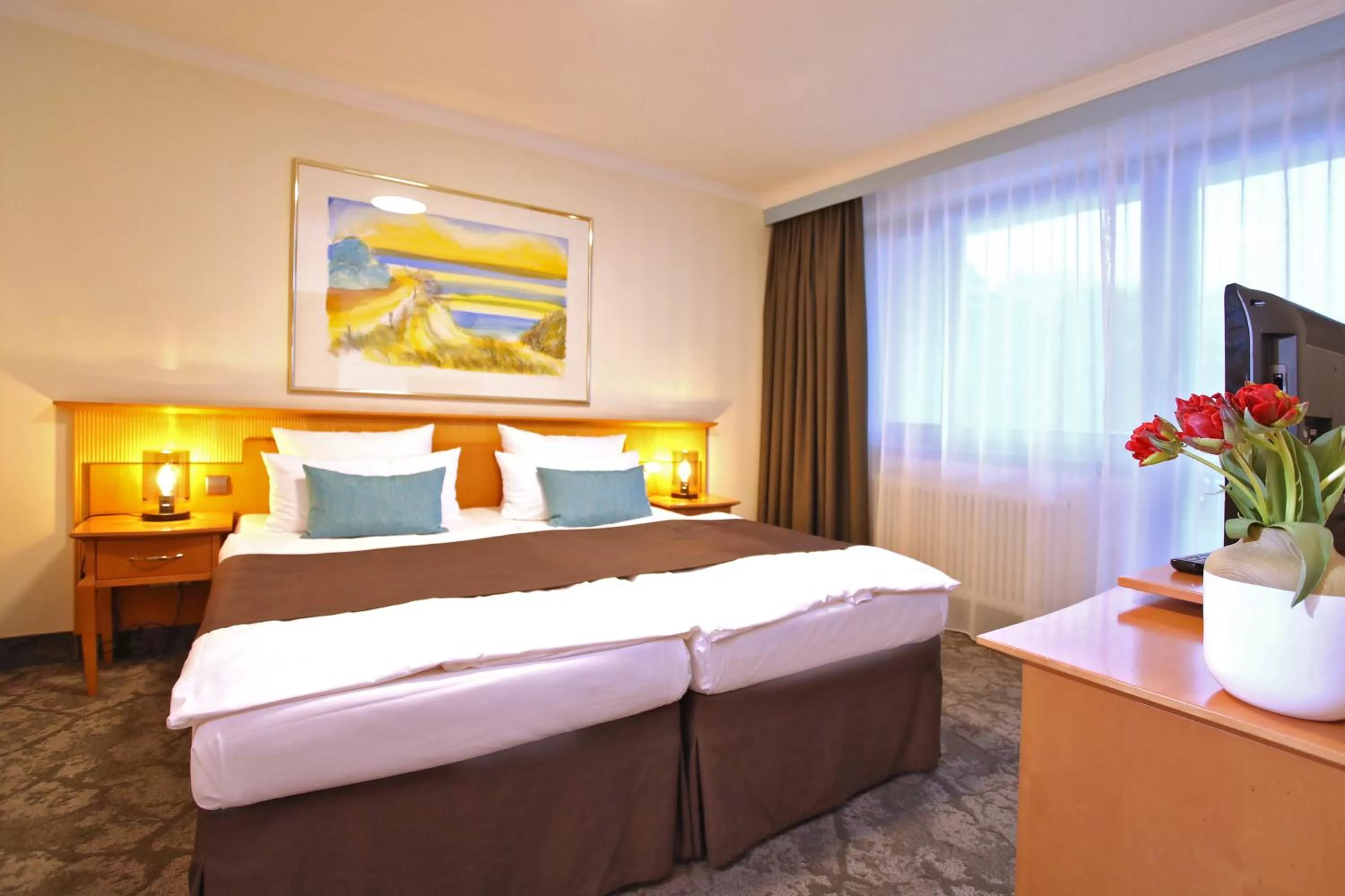 Bedroom, Bed in Hotel Bernstein Prerow