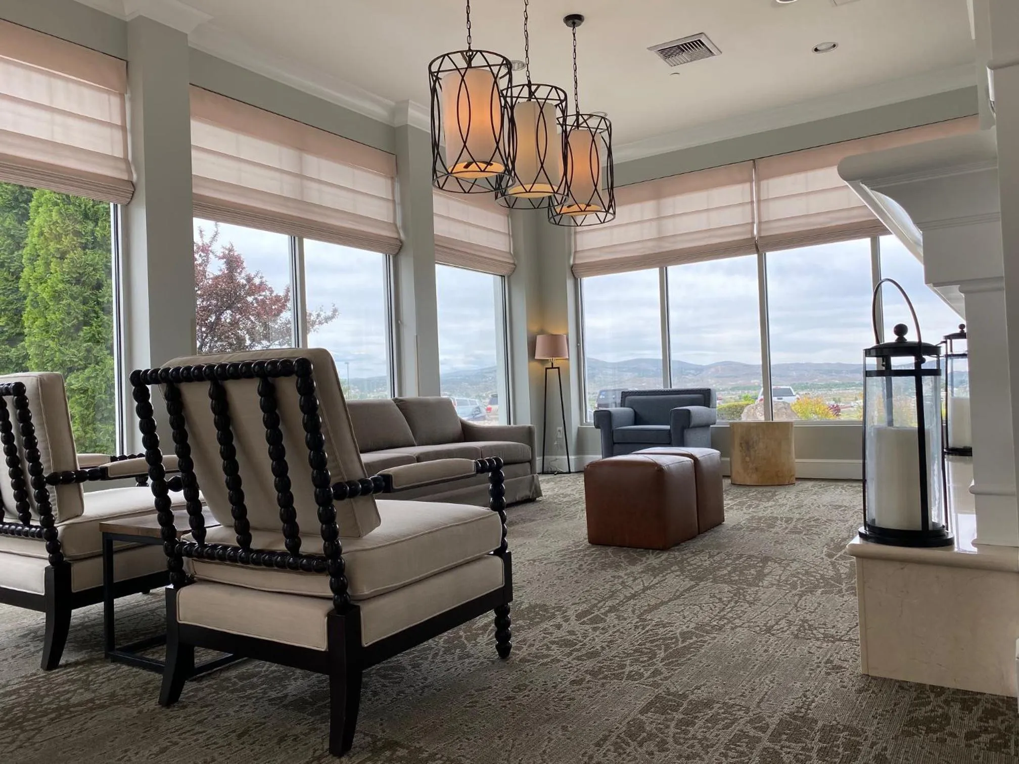Seating area in Shutters Hotel
