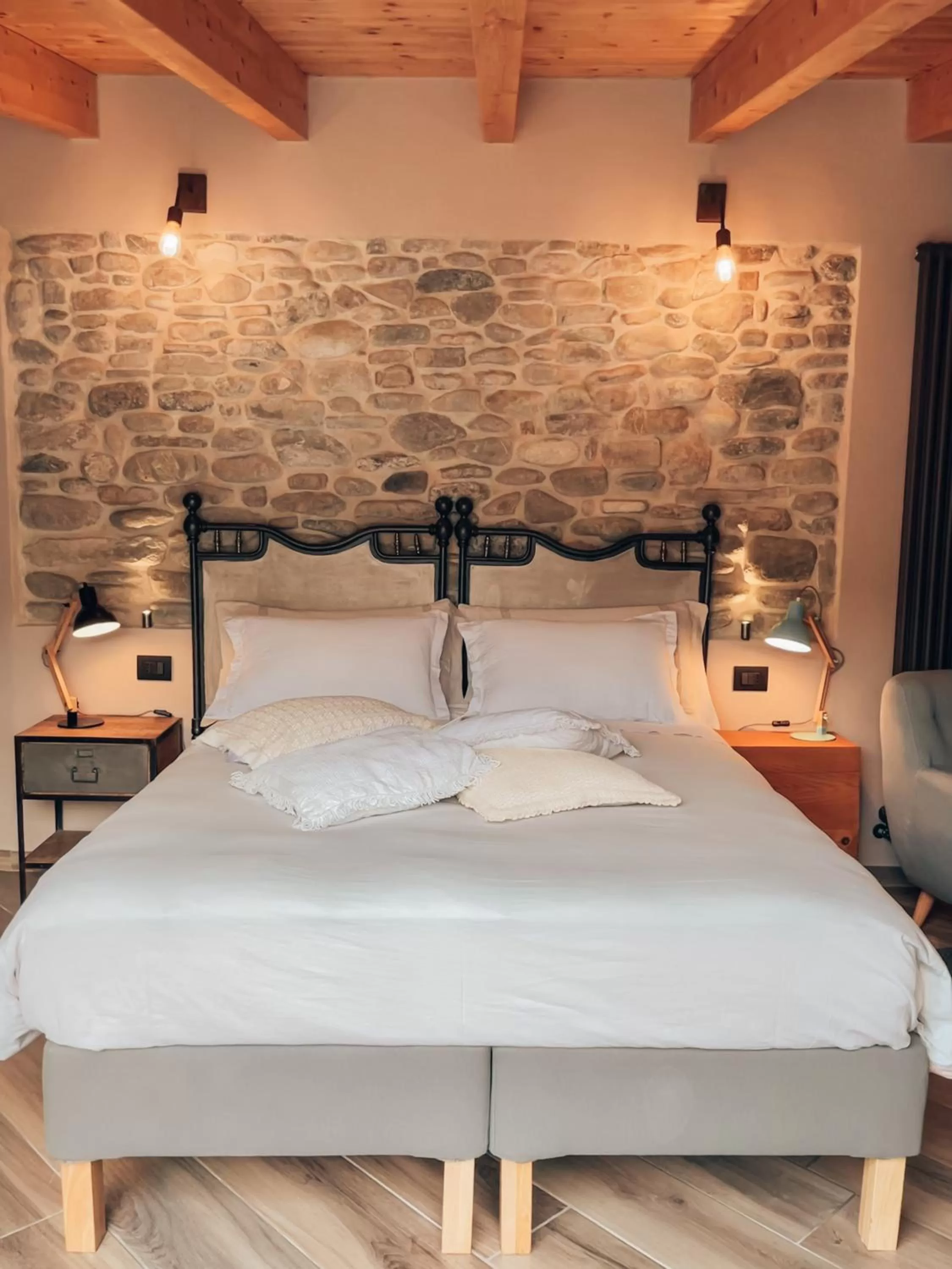 Bed in Talking Stones