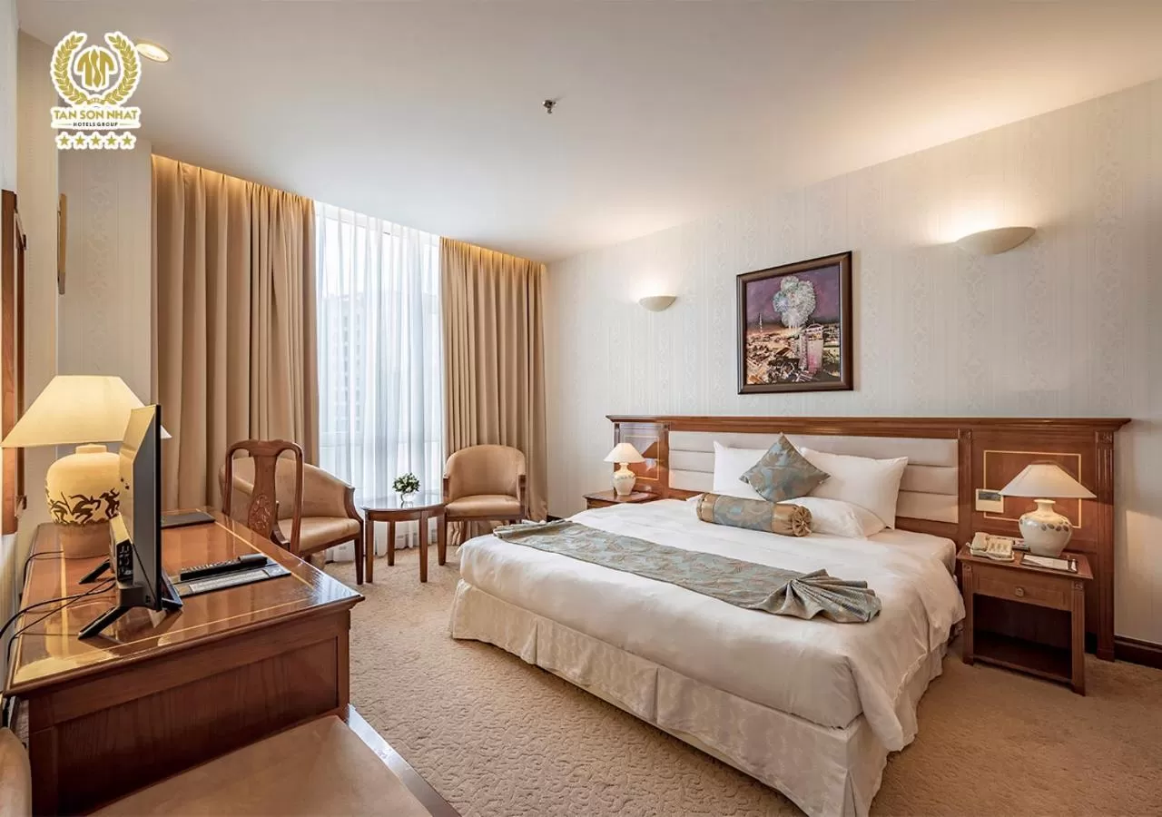 Bed in Tan Son Nhat Saigon Hotel