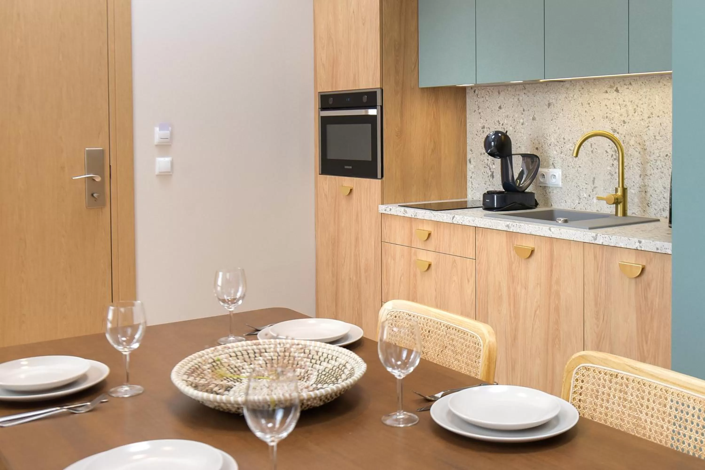 Kitchen or kitchenette in Monciak55 Sopot Apartments