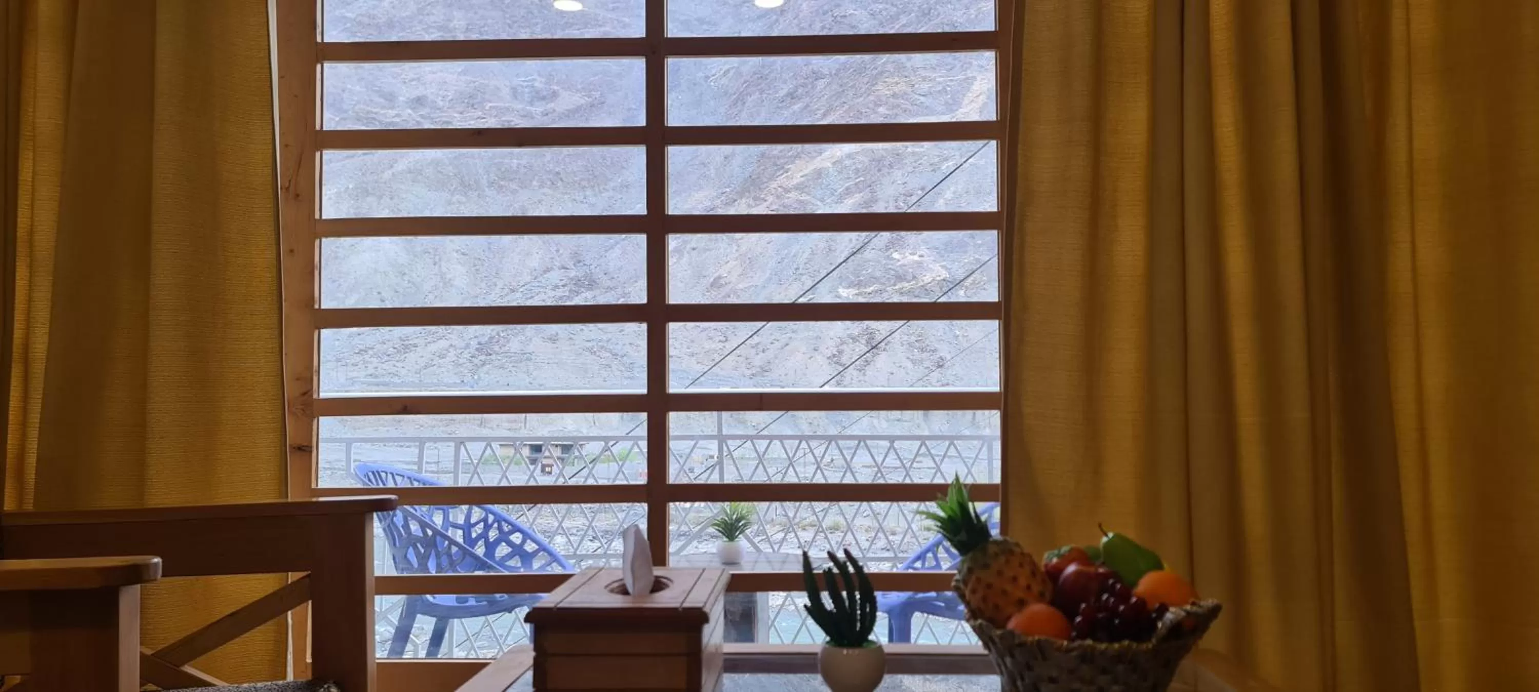 Mountain view in Indus Lodges Gilgit