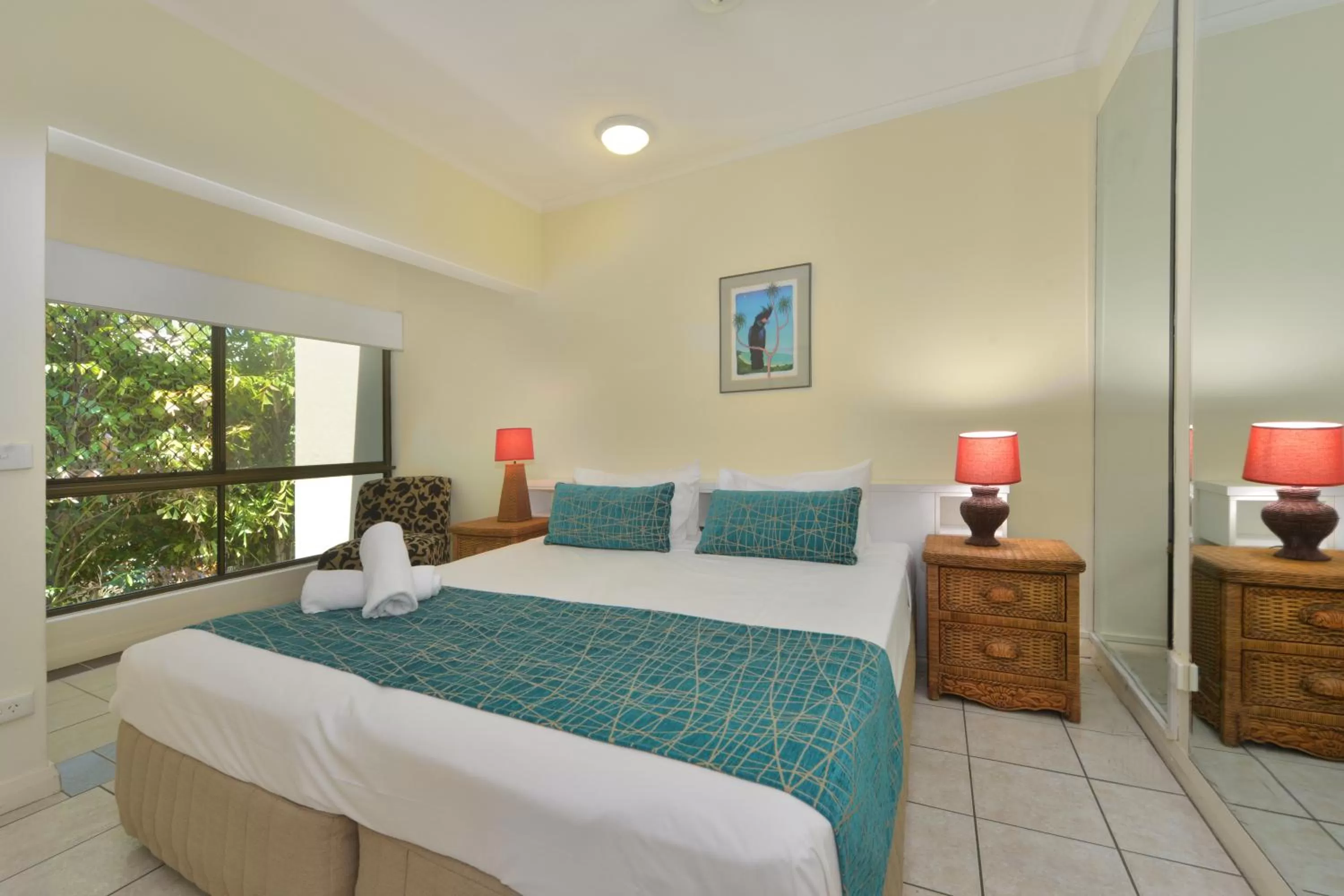 Bed in Driftwood Mantaray - Official Onsite Reception and Check In