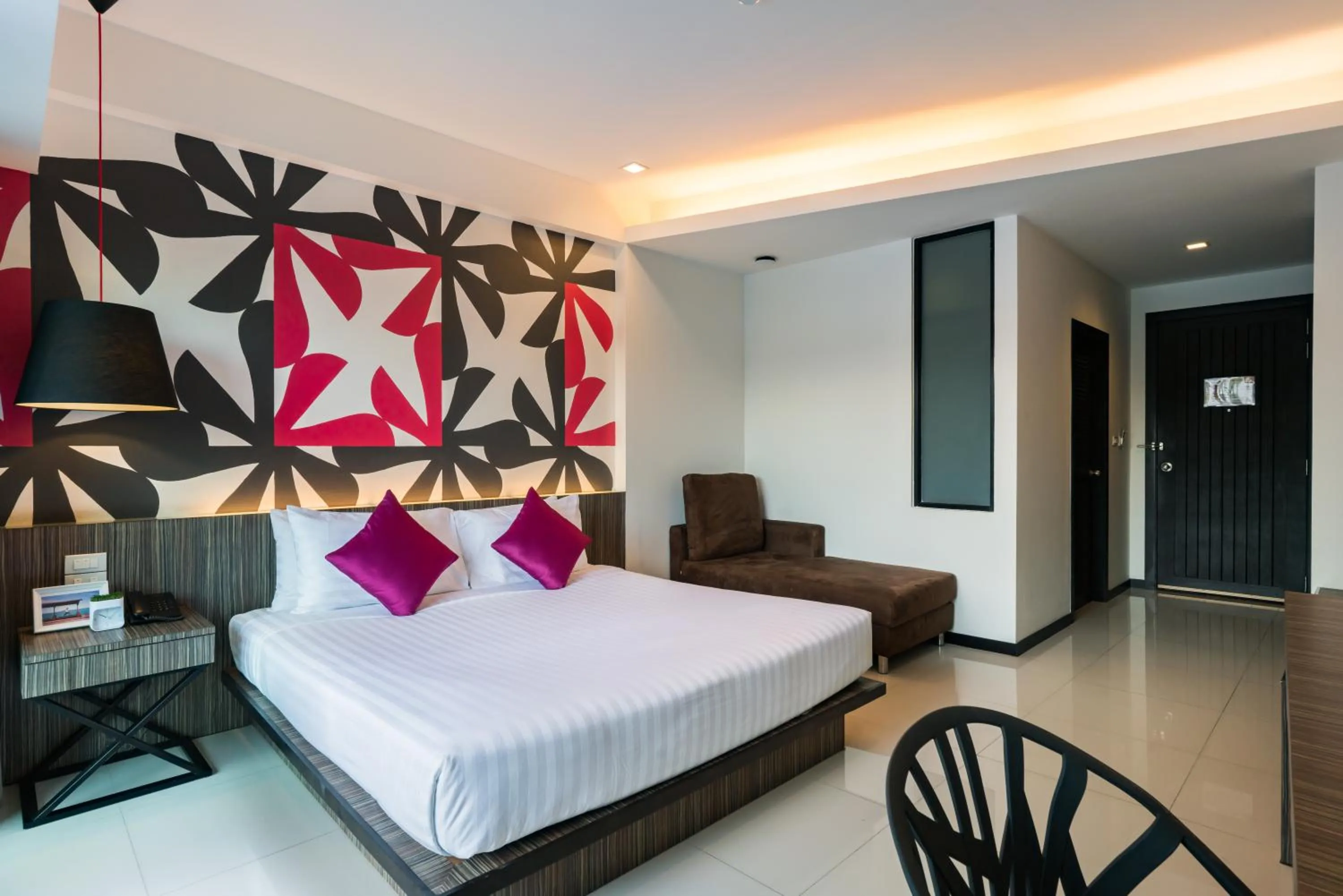 Bed in Hotel J Residence Pattaya