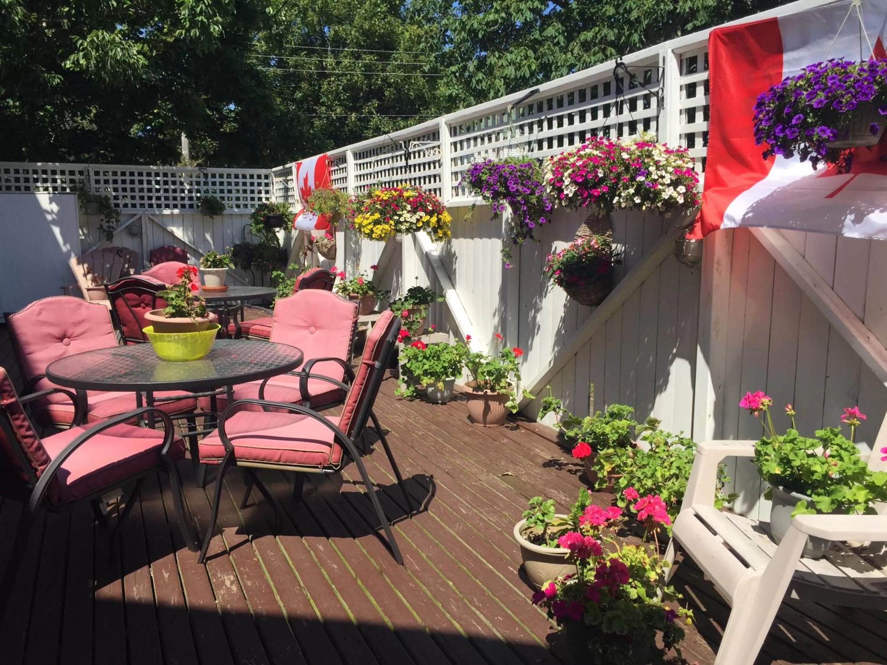 Patio in Lakelawn B&B and Motel