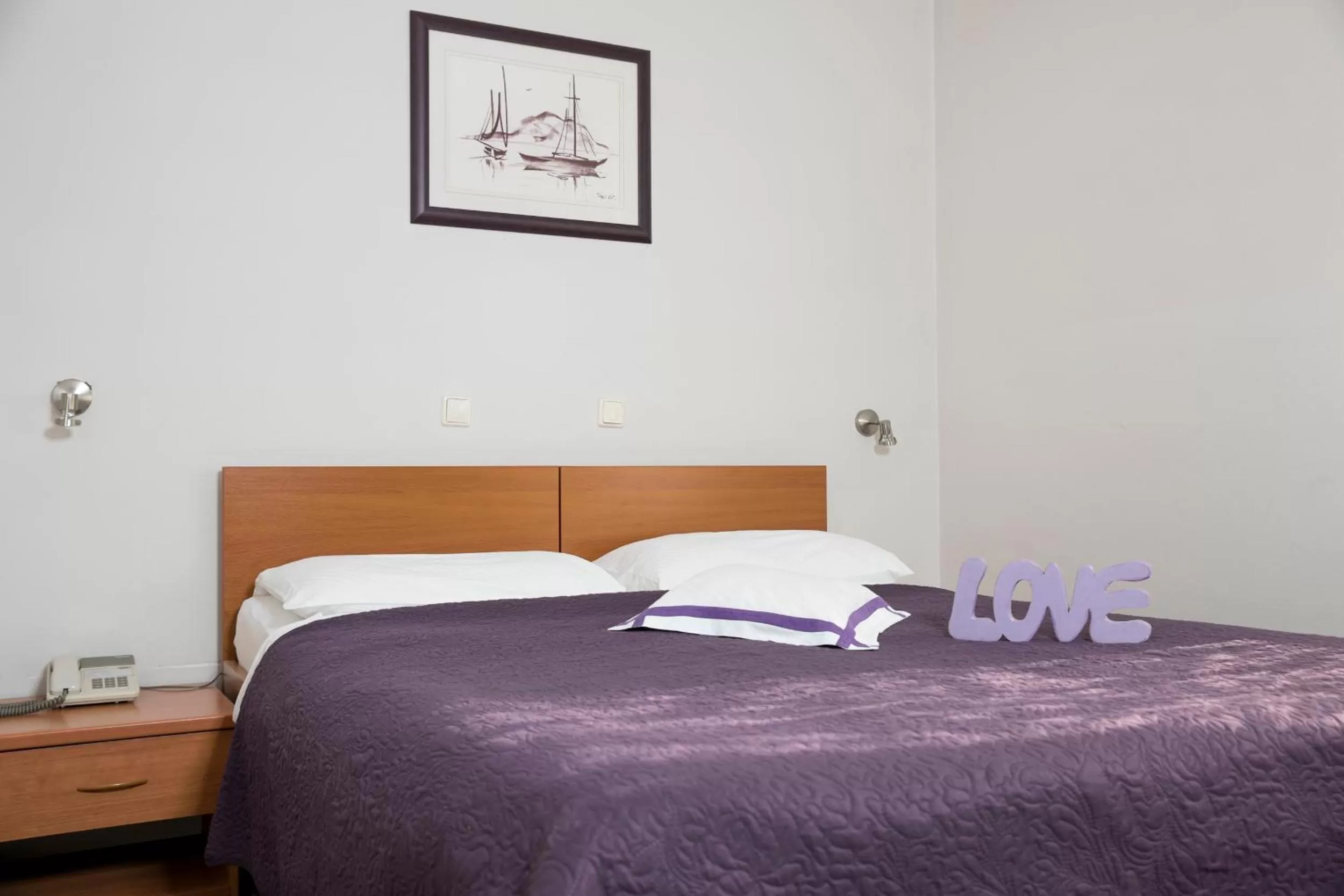 Bed in Hotel Fala Zagreb